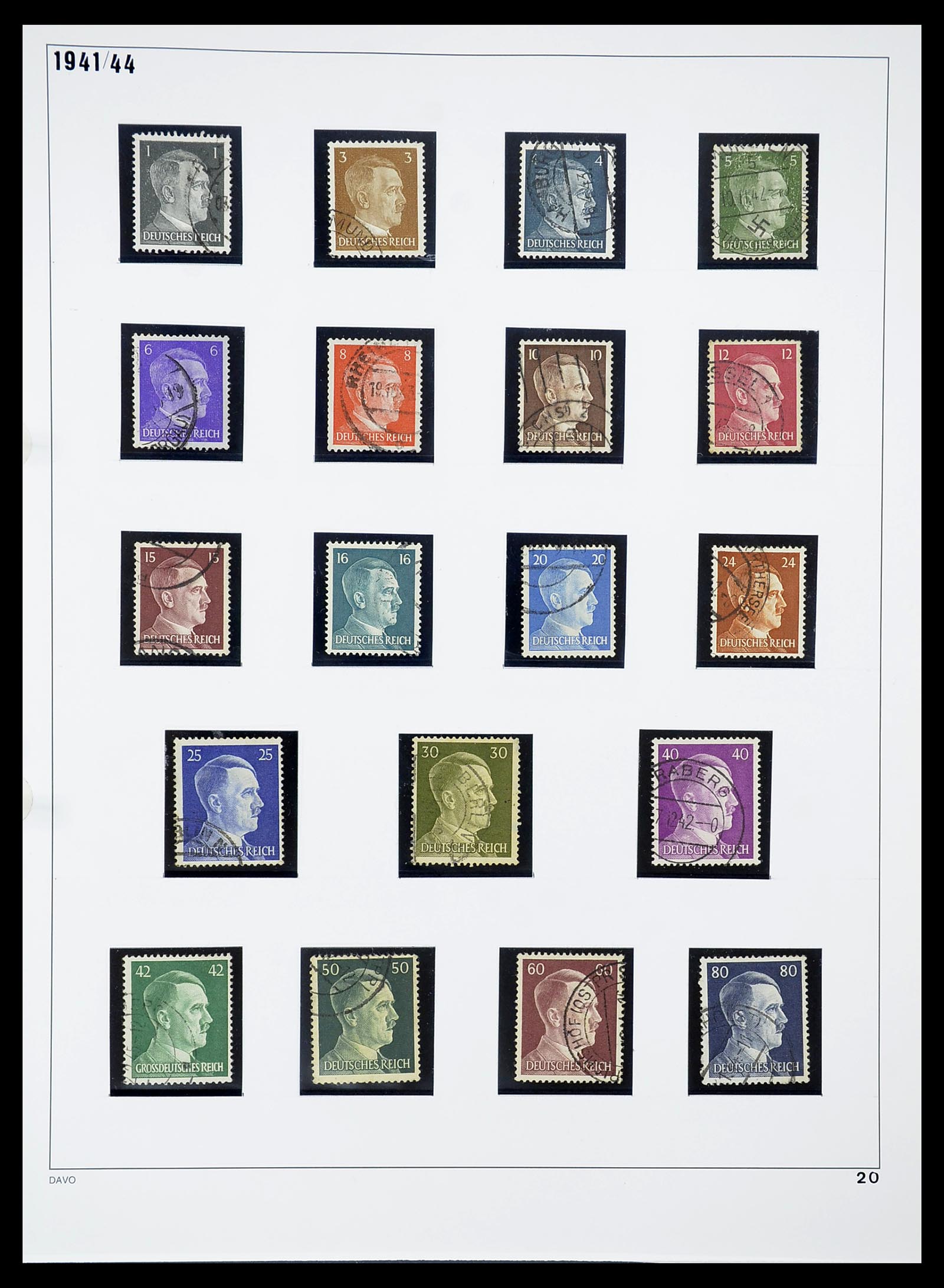 34642 020 - Stamp Collection 34642 German Reich 1938-1945.