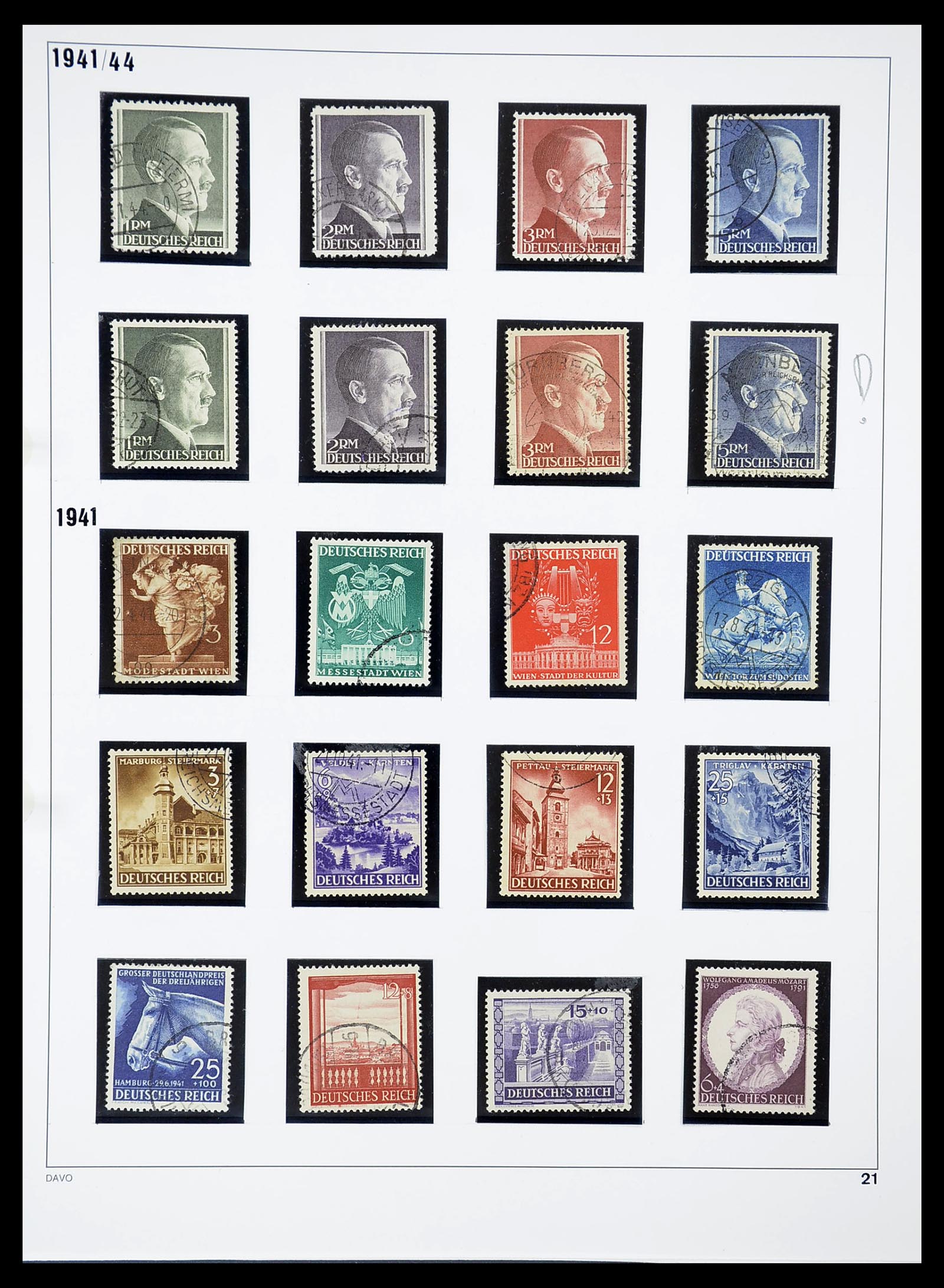 34642 021 - Stamp Collection 34642 German Reich 1938-1945.