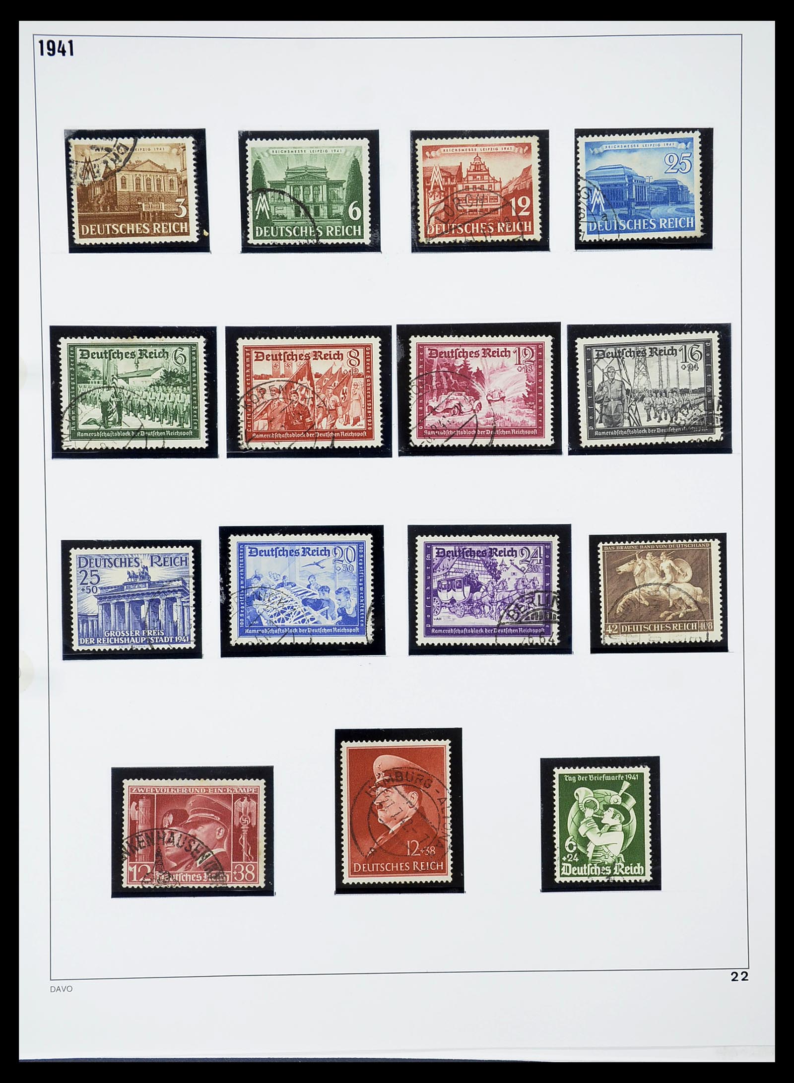 34642 022 - Stamp Collection 34642 German Reich 1938-1945.