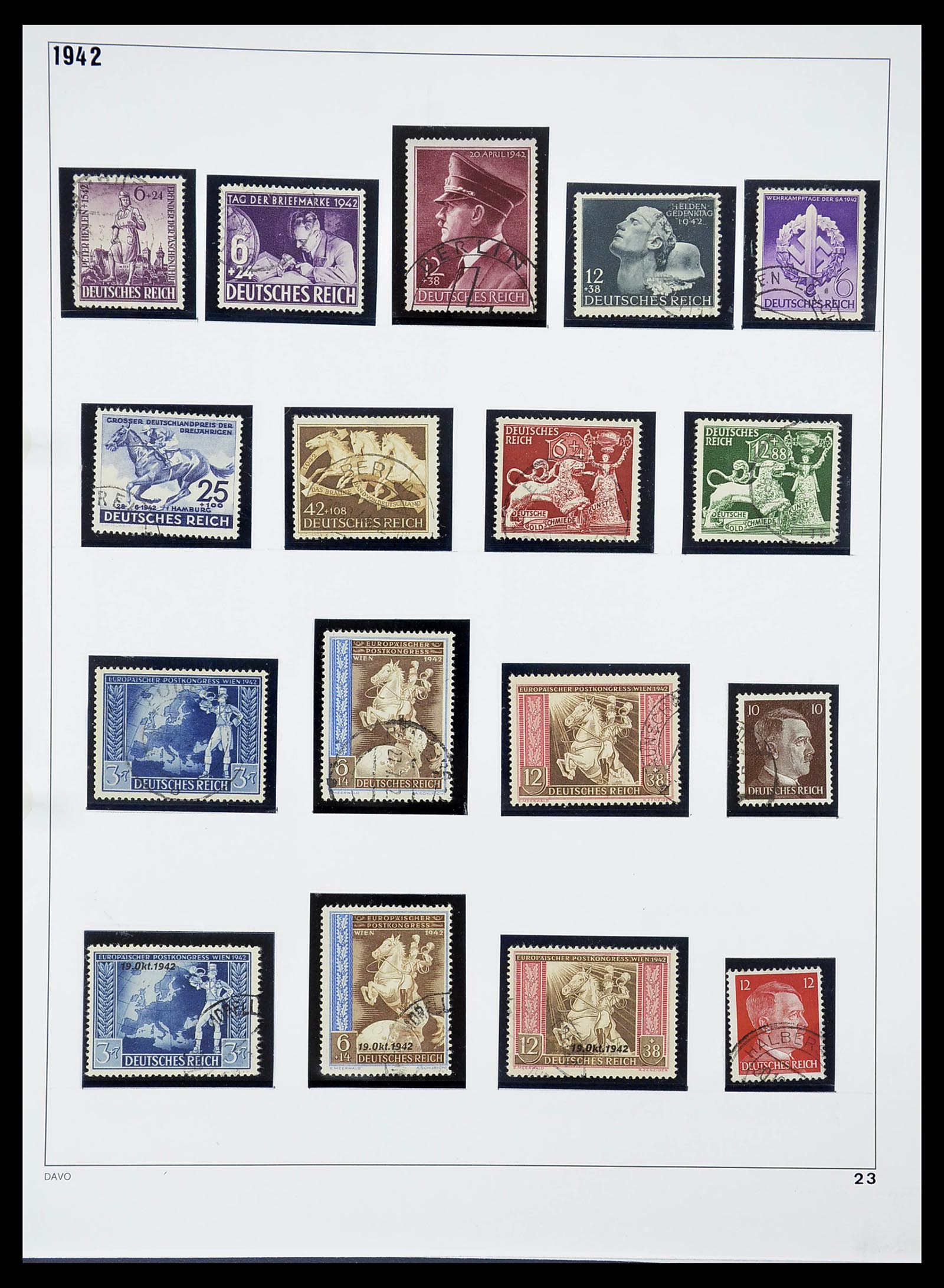34642 023 - Stamp Collection 34642 German Reich 1938-1945.