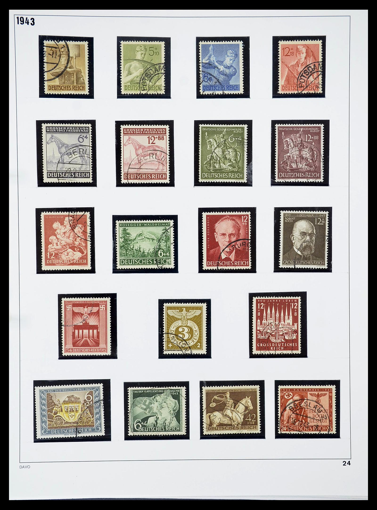 34642 024 - Stamp Collection 34642 German Reich 1938-1945.
