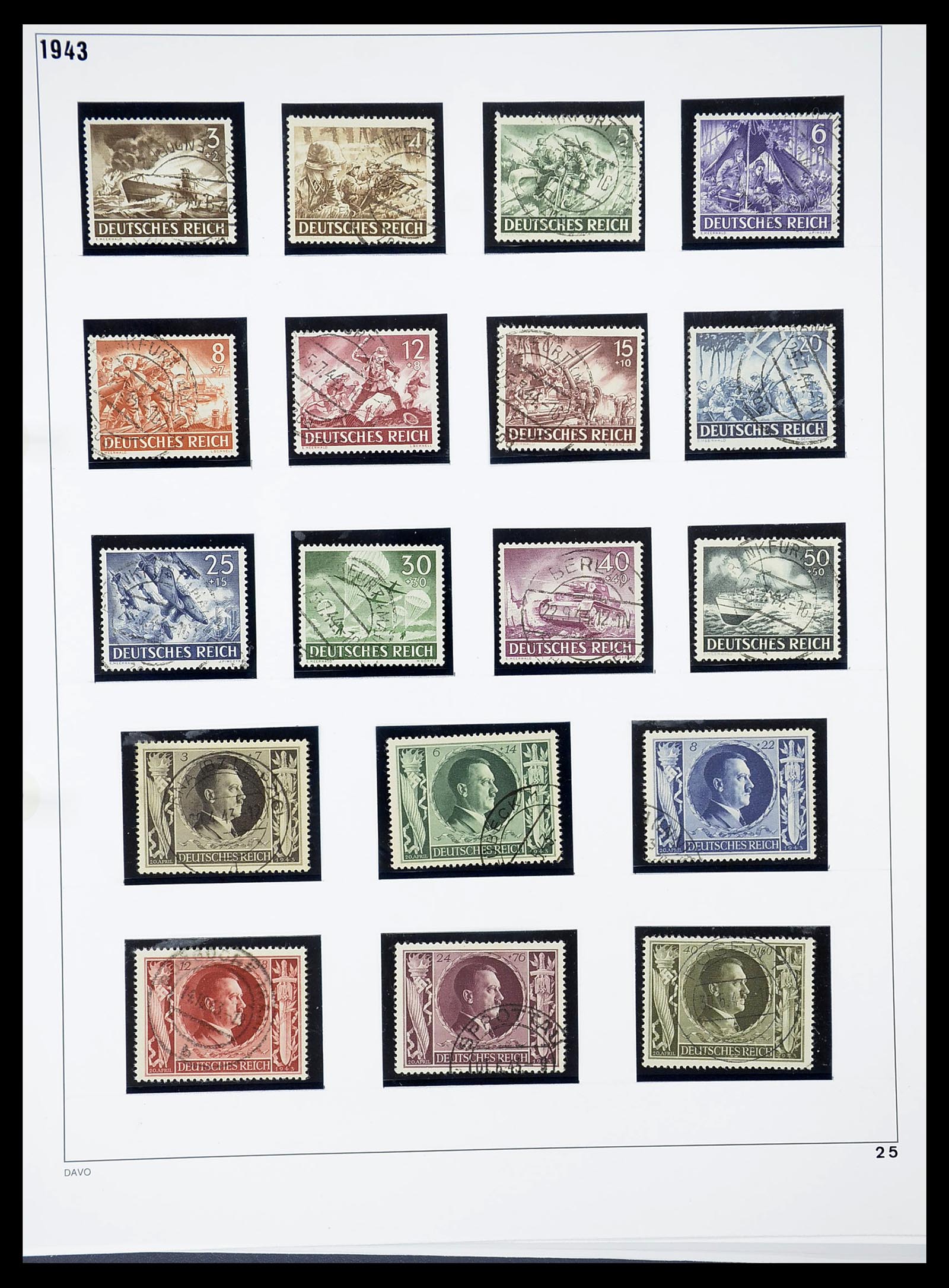34642 025 - Stamp Collection 34642 German Reich 1938-1945.