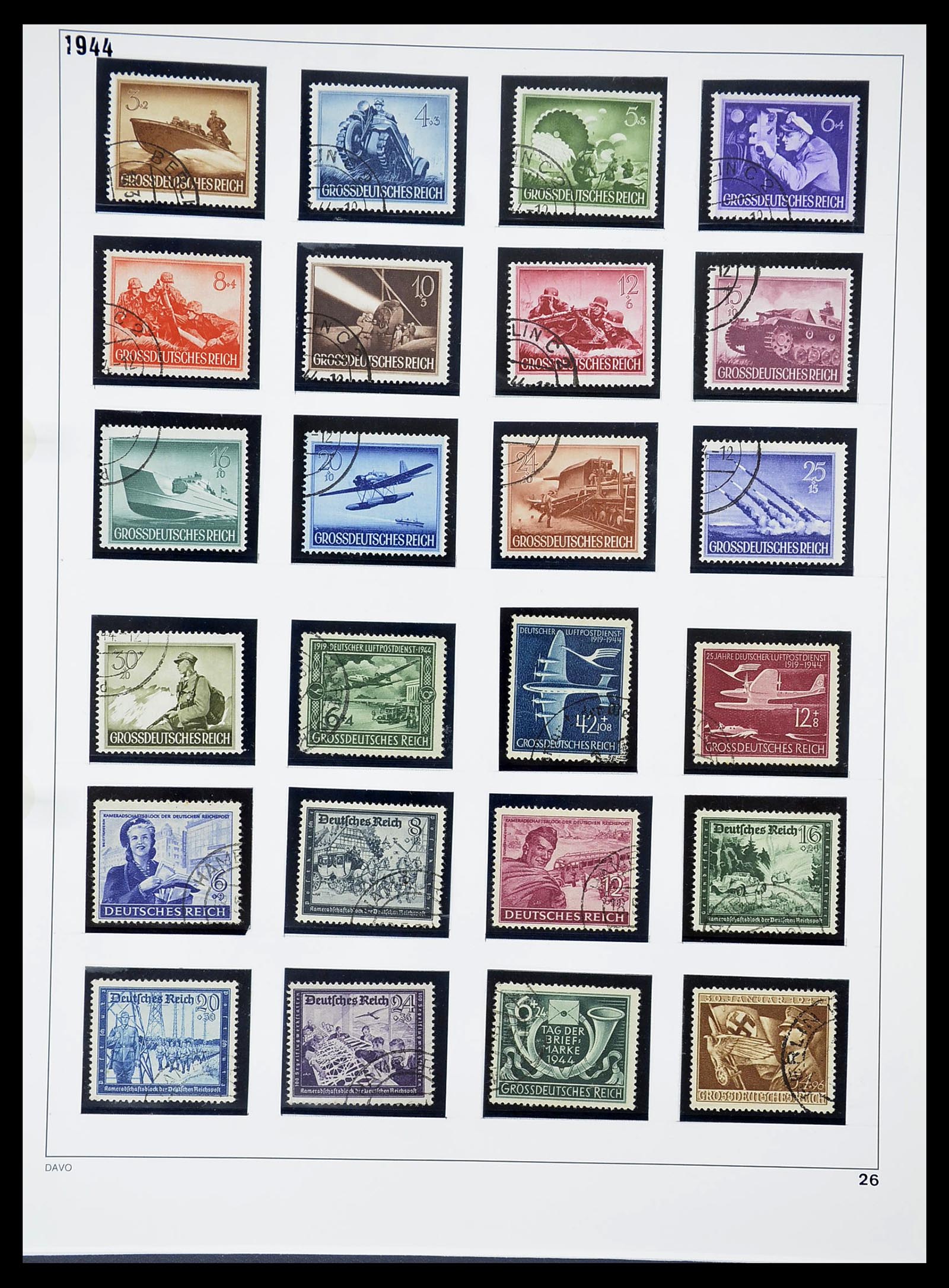 34642 026 - Stamp Collection 34642 German Reich 1938-1945.