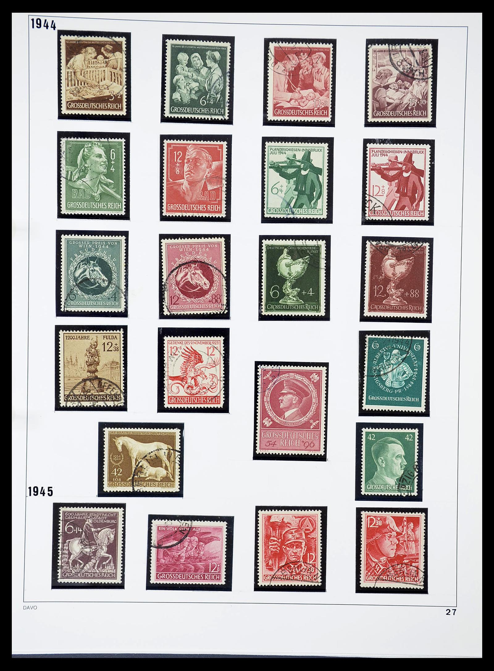 34642 027 - Stamp Collection 34642 German Reich 1938-1945.