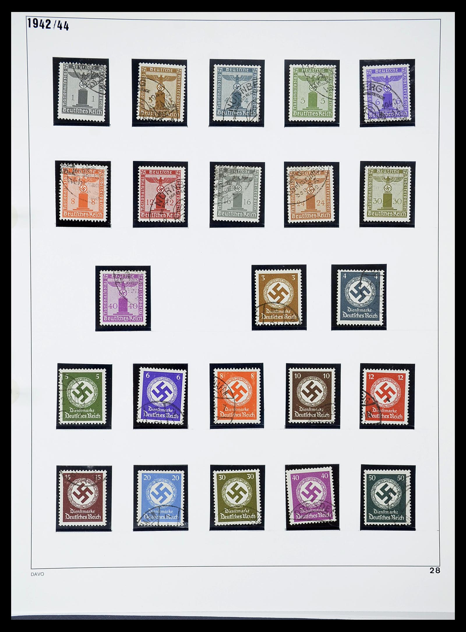 34642 028 - Stamp Collection 34642 German Reich 1938-1945.