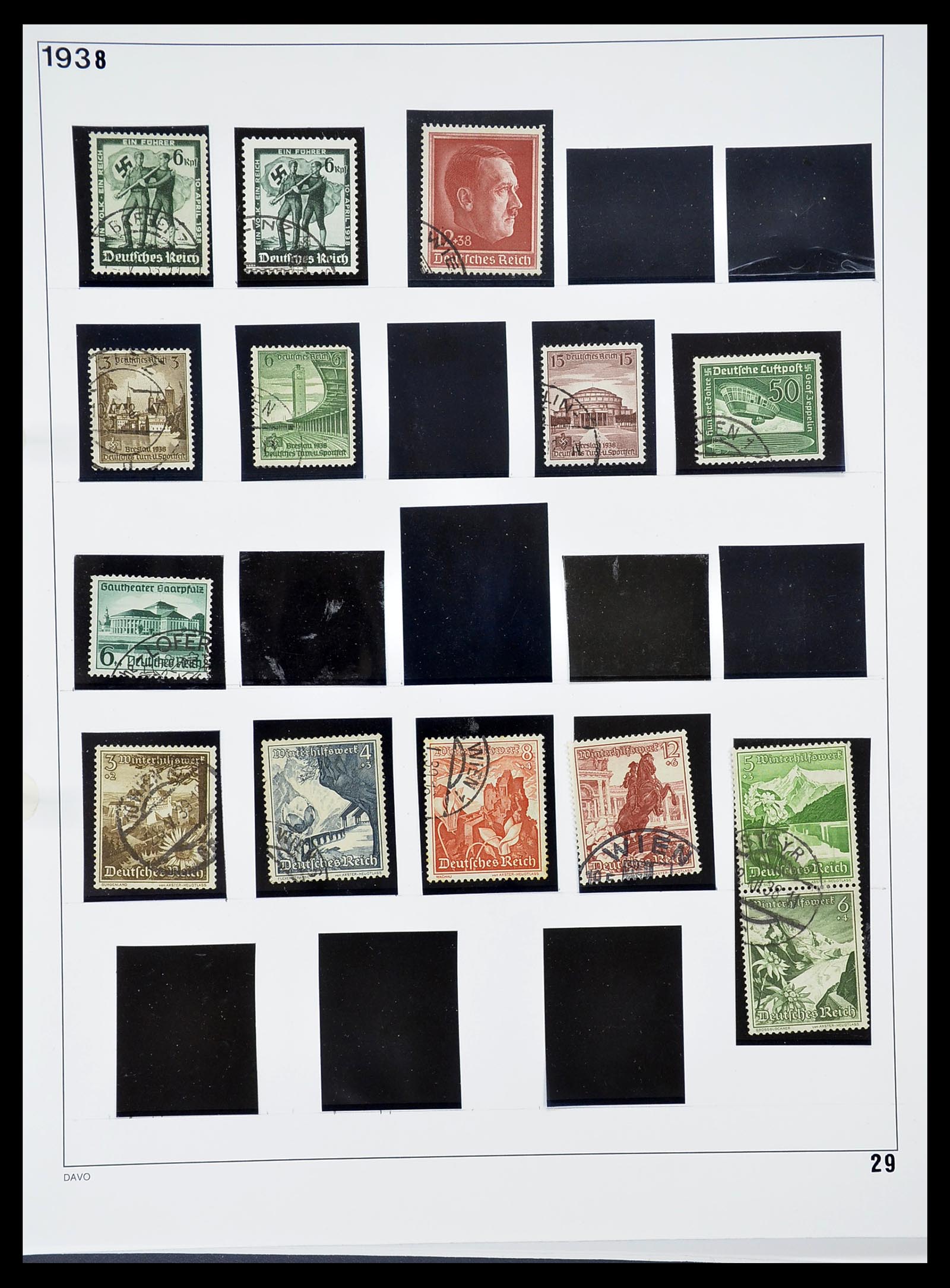 34642 029 - Stamp Collection 34642 German Reich 1938-1945.