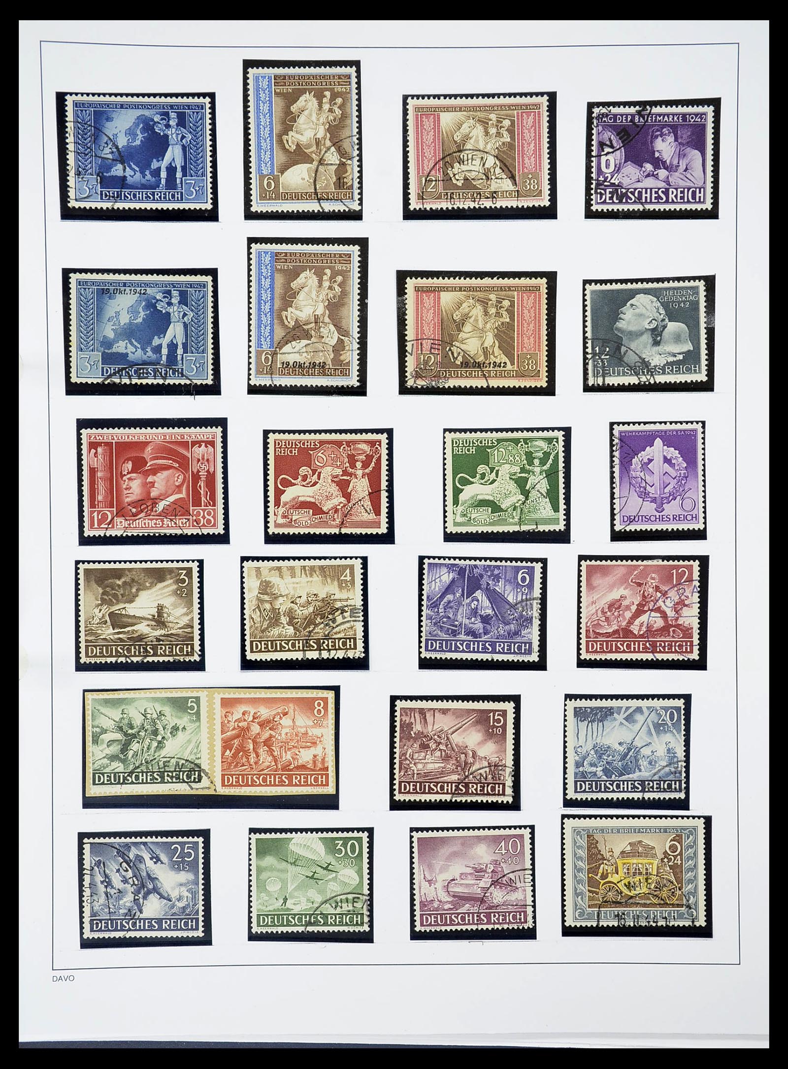 34642 034 - Stamp Collection 34642 German Reich 1938-1945.