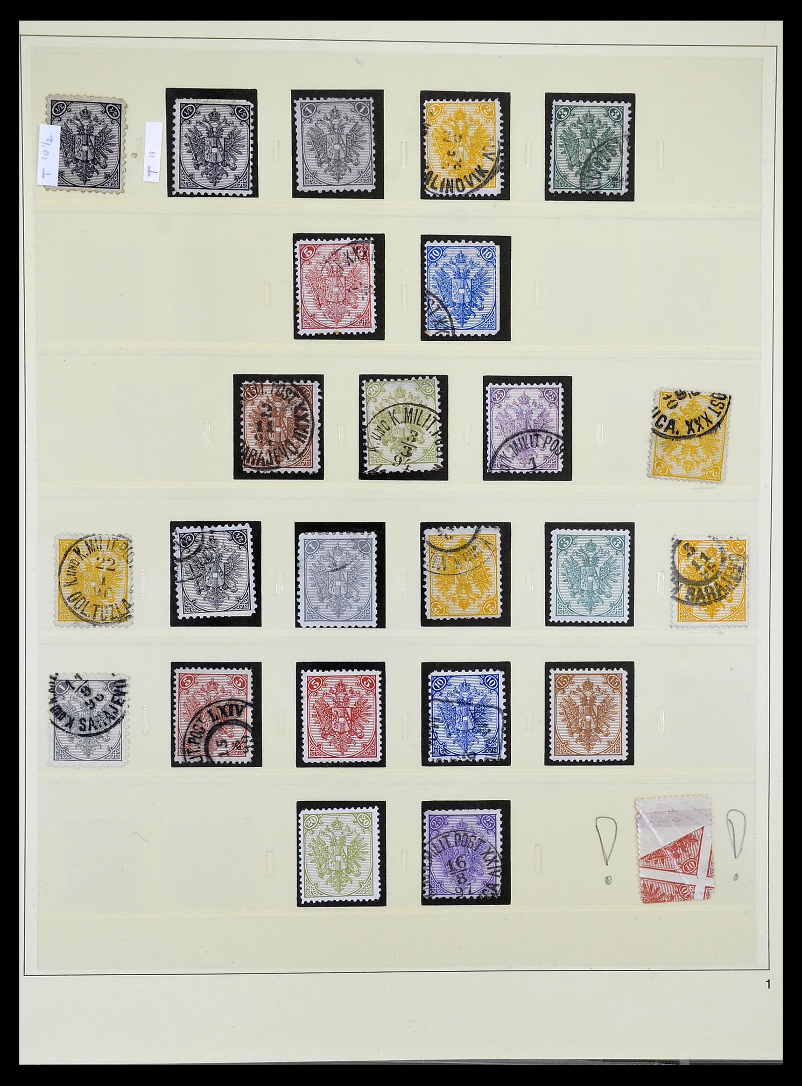 34644 001 - Stamp Collection 34644 Bosnia-Herzegovina 1879-1918.