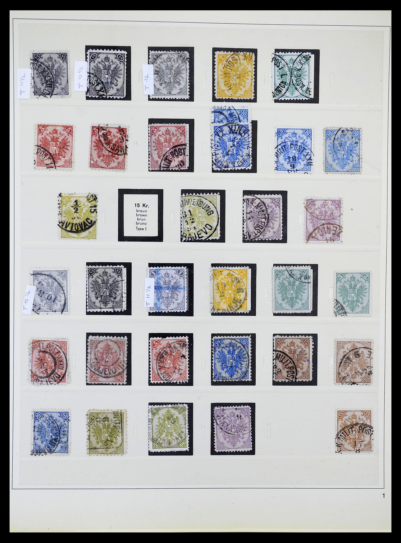 34644 002 - Postzegelverzameling 34644 Bosnië-Herzegowina 1879-1918.