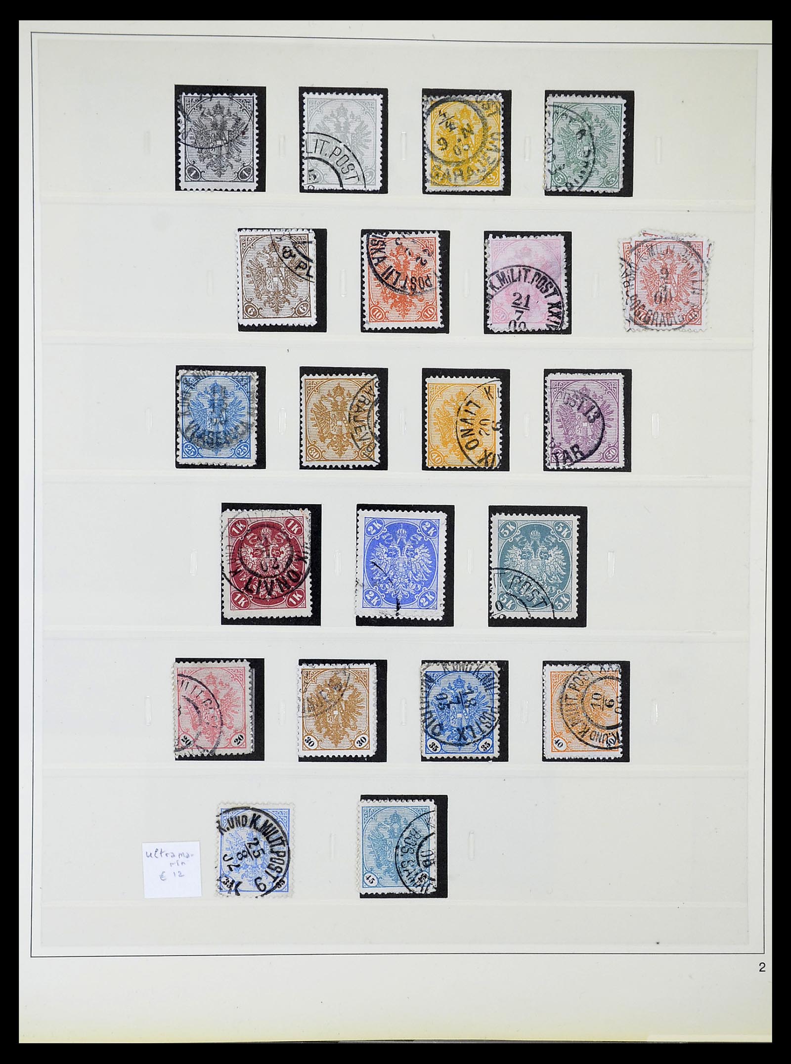 34644 007 - Postzegelverzameling 34644 Bosnië-Herzegowina 1879-1918.