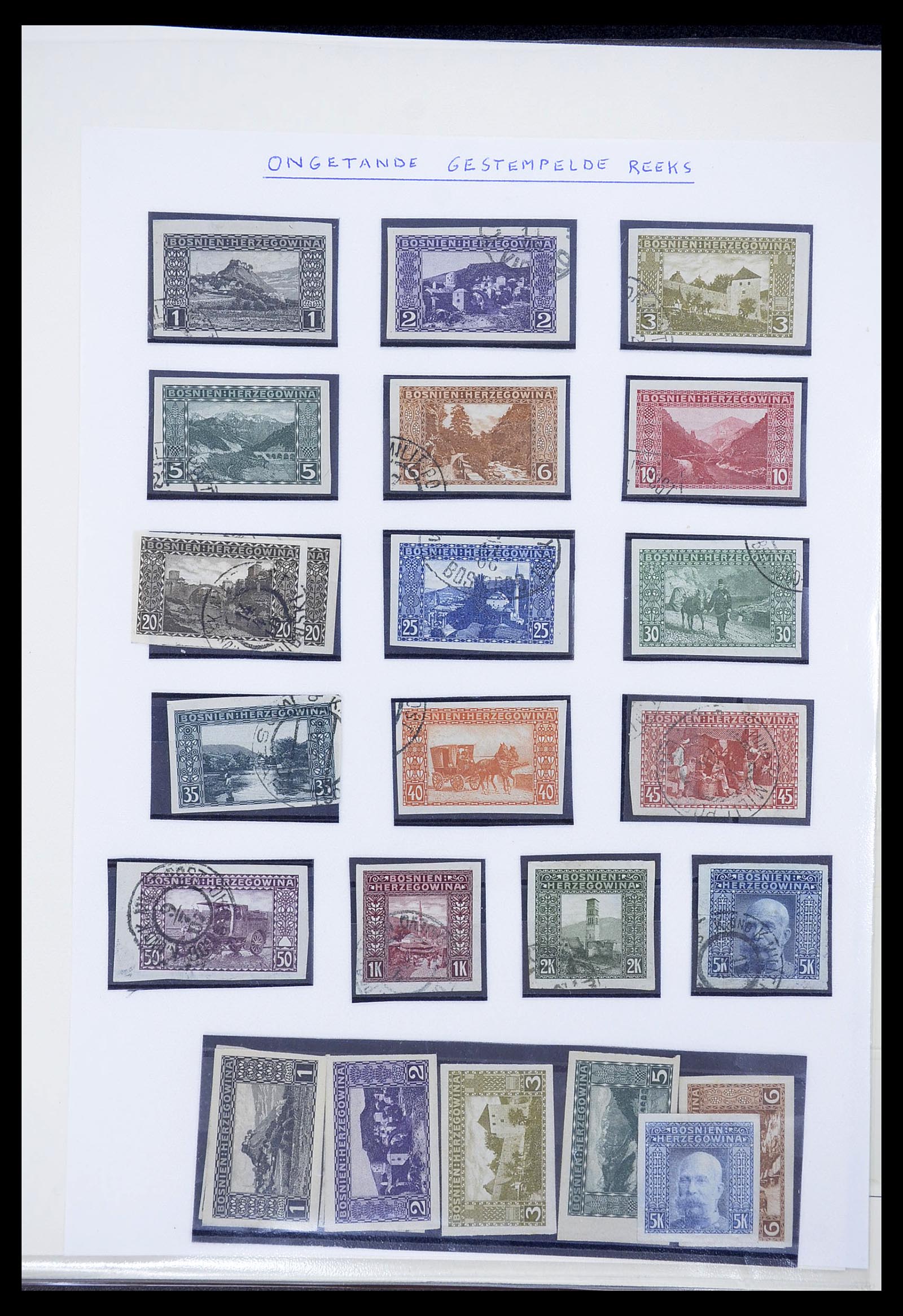 34644 010 - Postzegelverzameling 34644 Bosnië-Herzegowina 1879-1918.