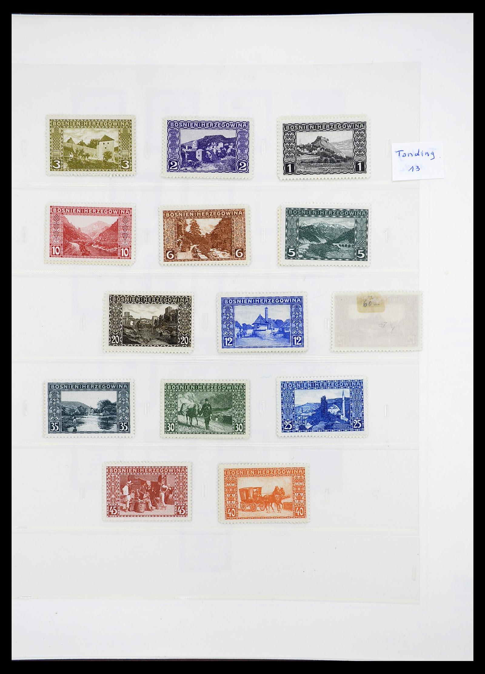 34644 012 - Postzegelverzameling 34644 Bosnië-Herzegowina 1879-1918.