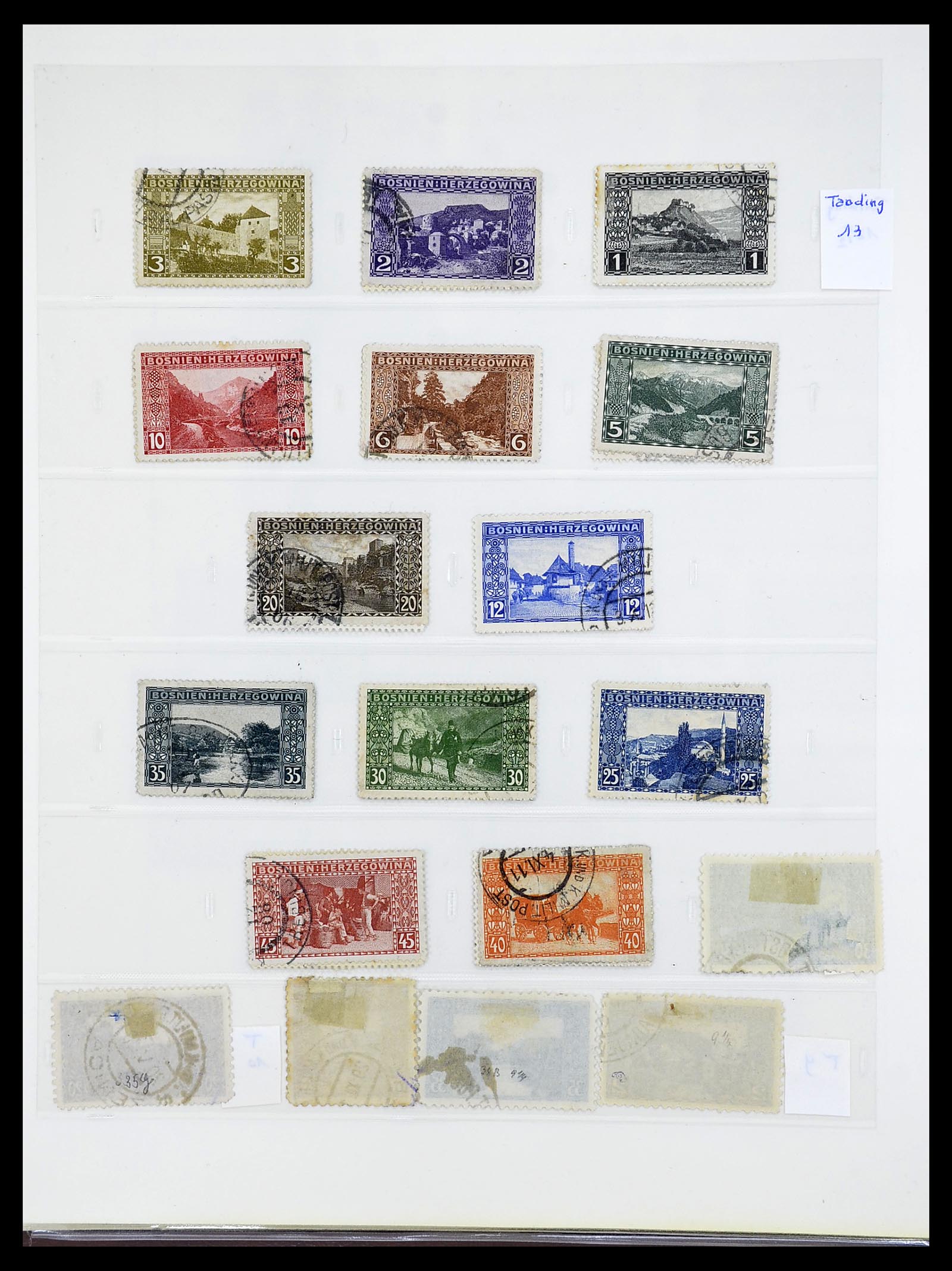 34644 014 - Postzegelverzameling 34644 Bosnië-Herzegowina 1879-1918.