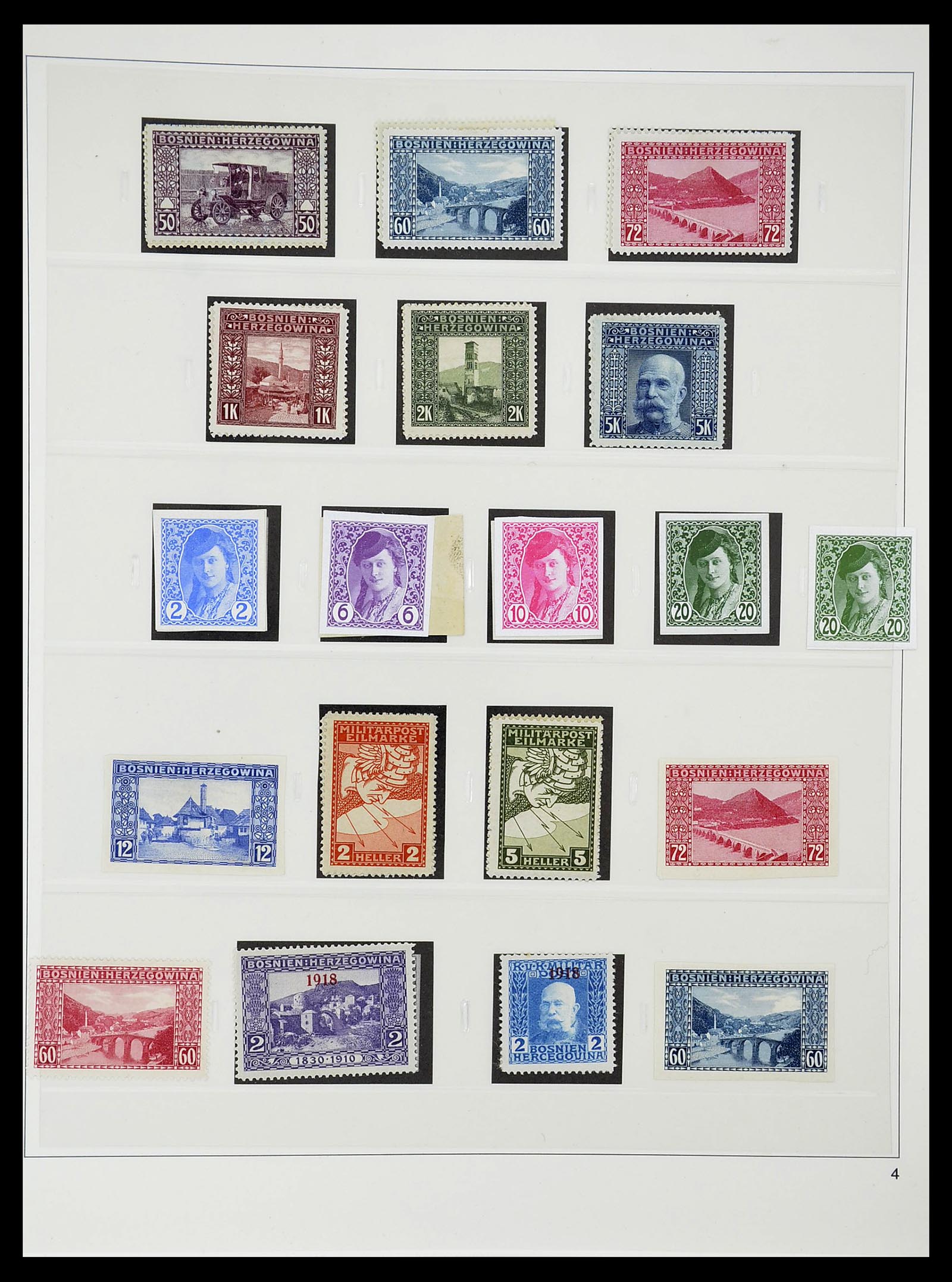 34644 016 - Stamp Collection 34644 Bosnia-Herzegovina 1879-1918.