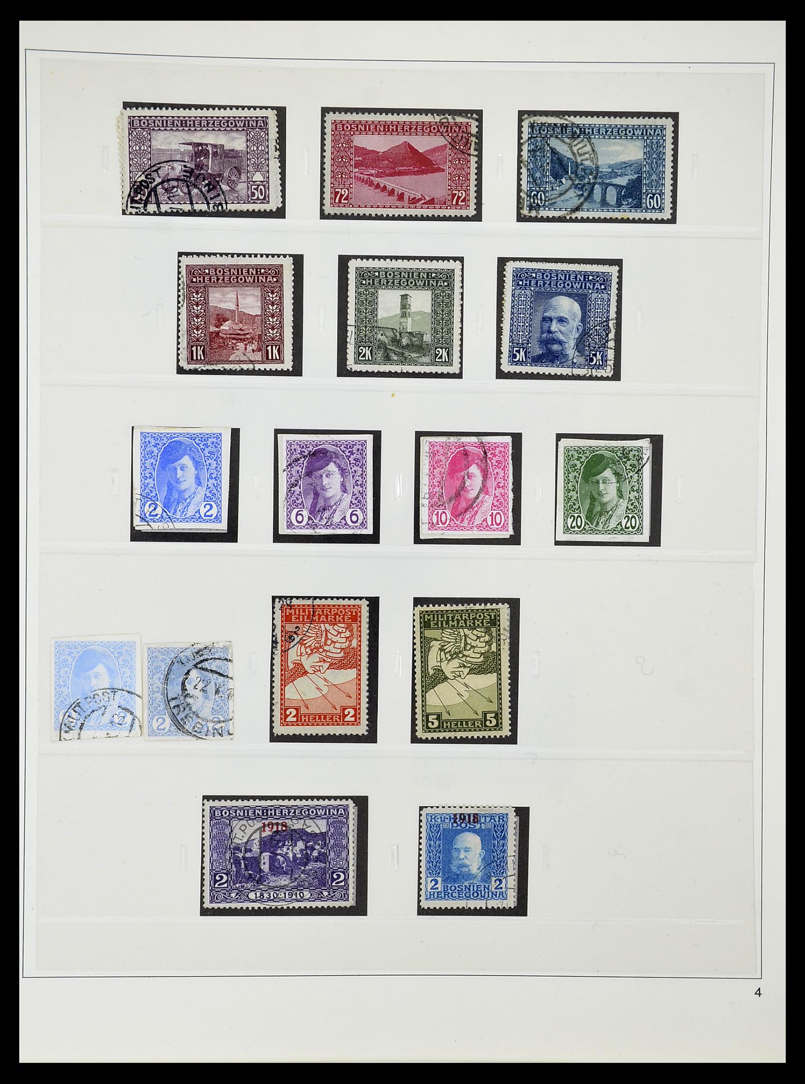 34644 018 - Stamp Collection 34644 Bosnia-Herzegovina 1879-1918.