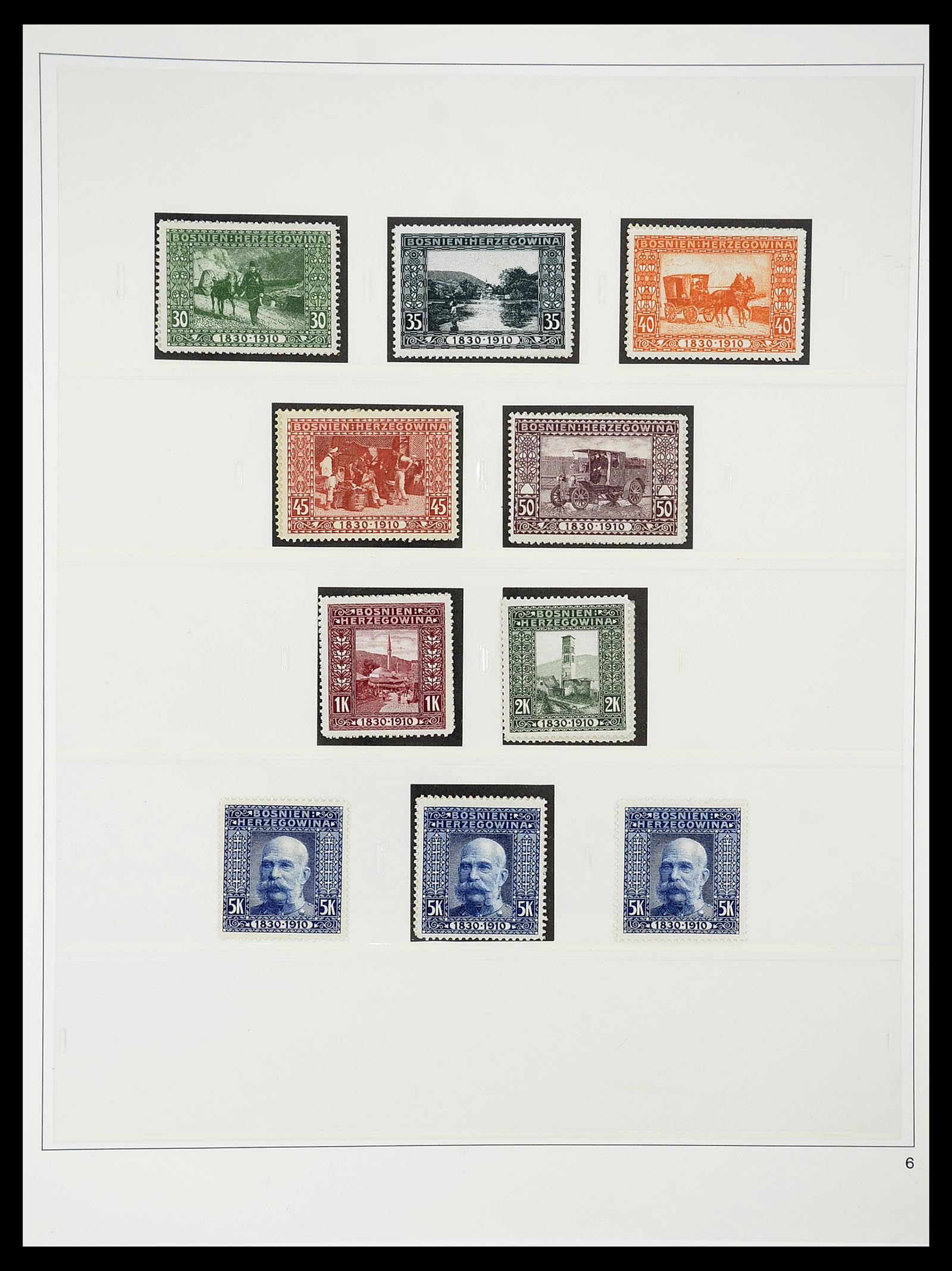 34644 022 - Postzegelverzameling 34644 Bosnië-Herzegowina 1879-1918.