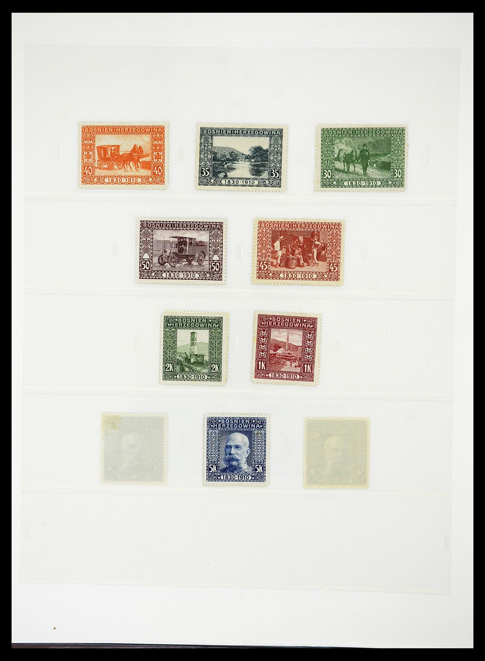 34644 023 - Postzegelverzameling 34644 Bosnië-Herzegowina 1879-1918.
