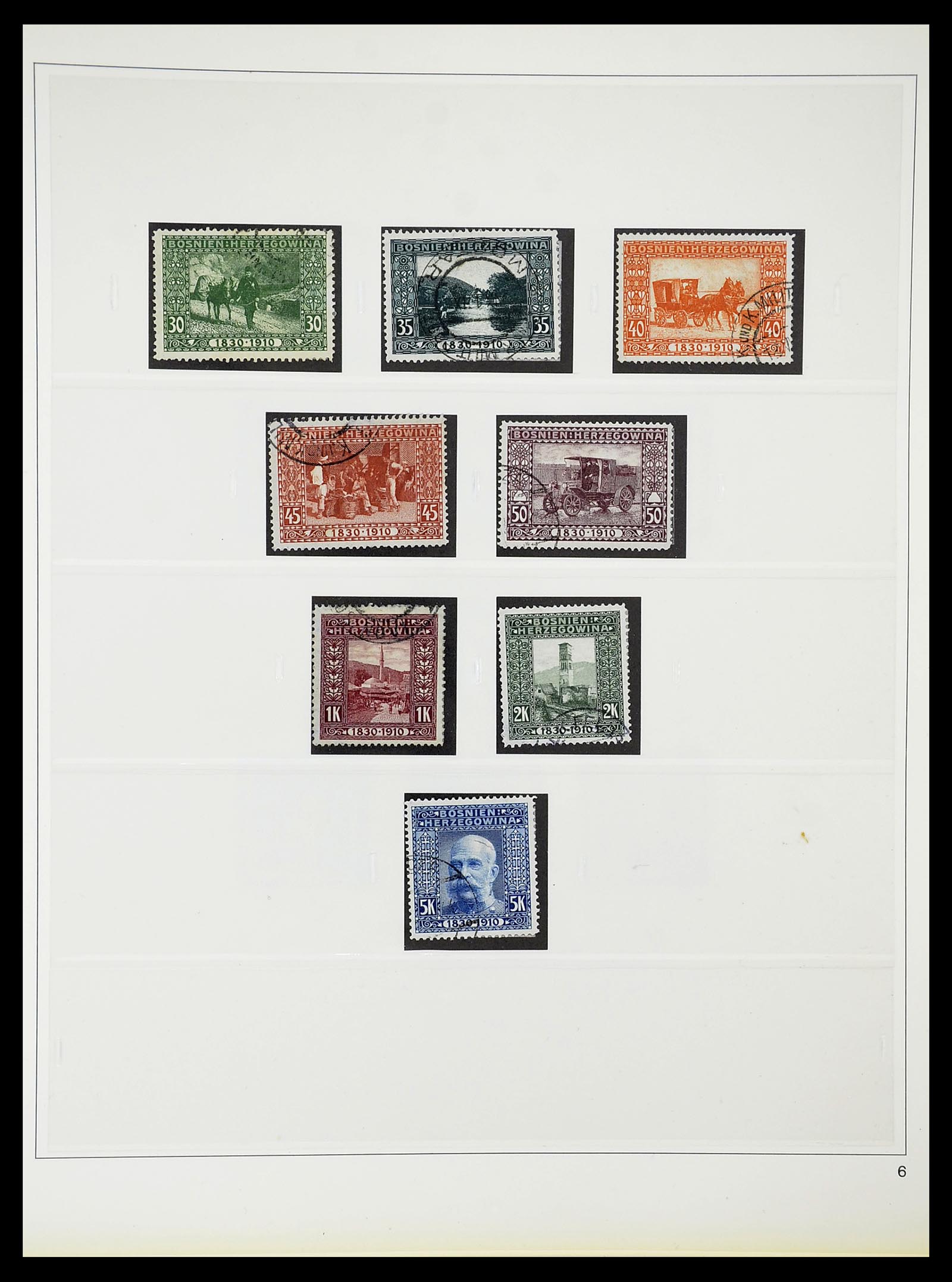 34644 025 - Postzegelverzameling 34644 Bosnië-Herzegowina 1879-1918.