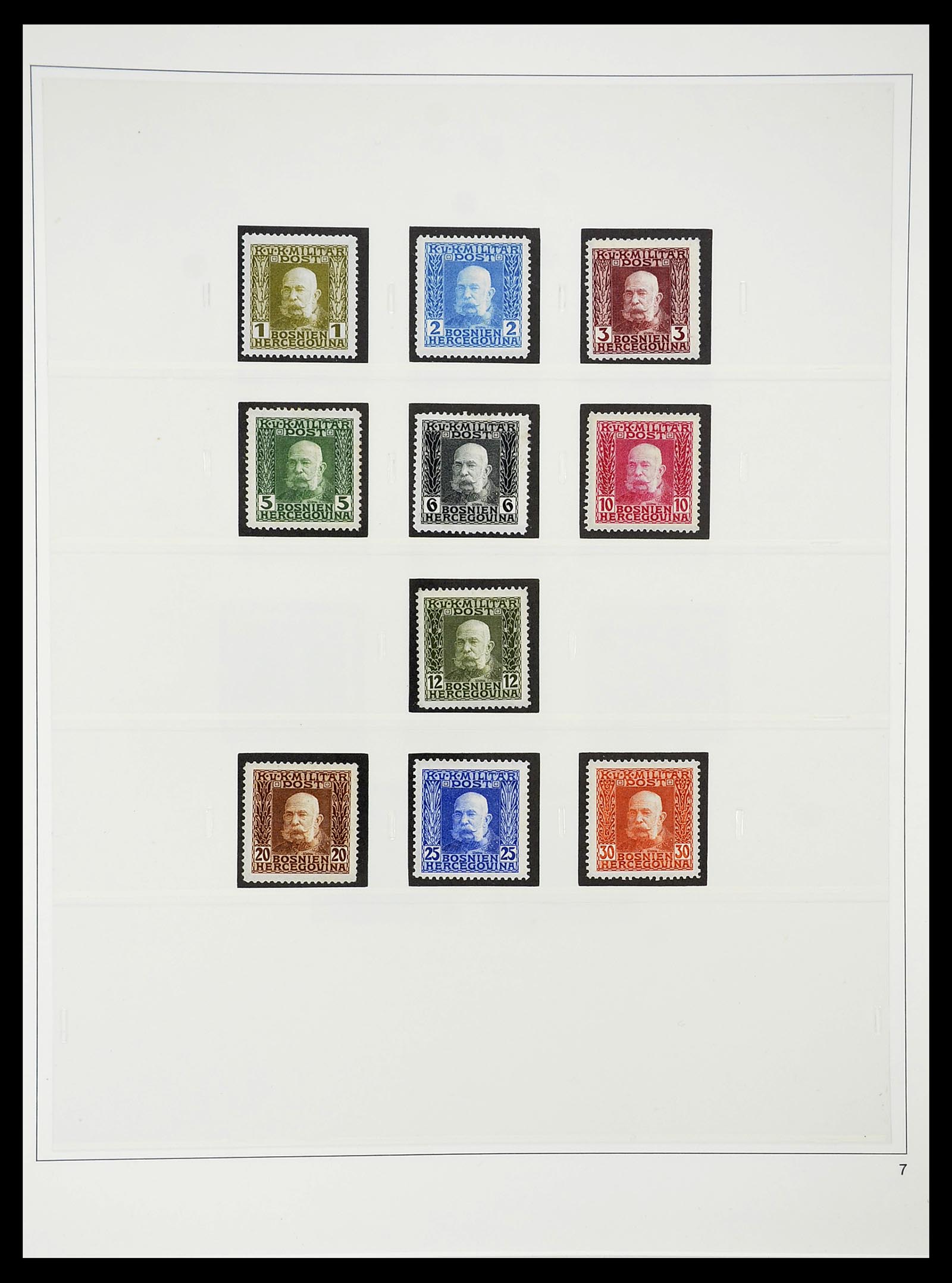 34644 026 - Postzegelverzameling 34644 Bosnië-Herzegowina 1879-1918.