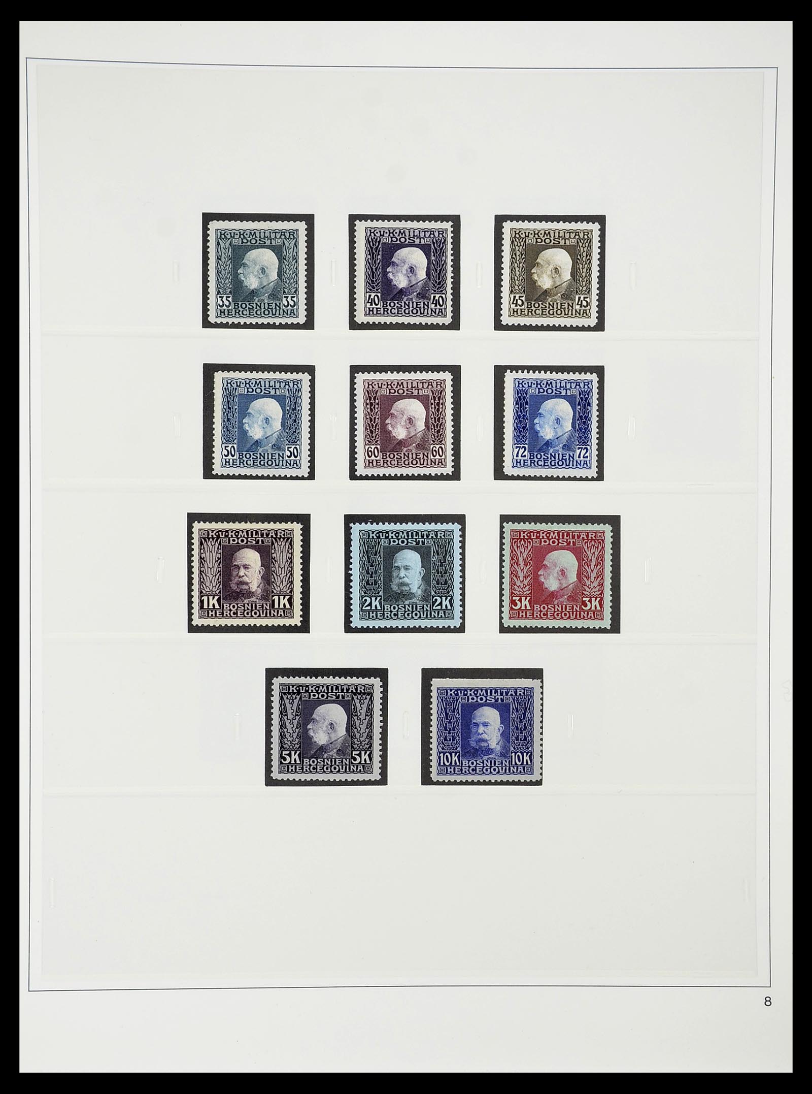 34644 027 - Postzegelverzameling 34644 Bosnië-Herzegowina 1879-1918.