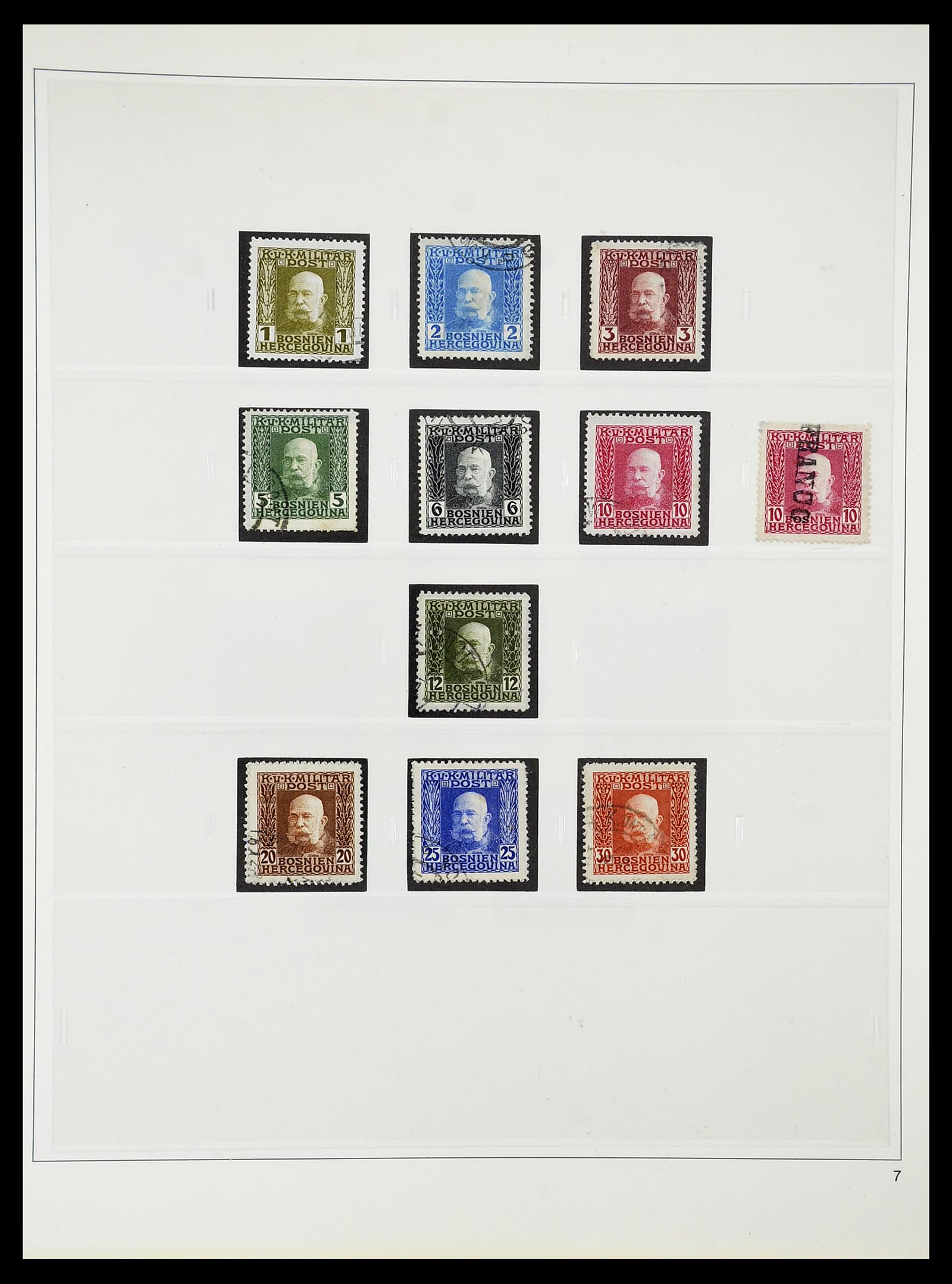 34644 028 - Postzegelverzameling 34644 Bosnië-Herzegowina 1879-1918.