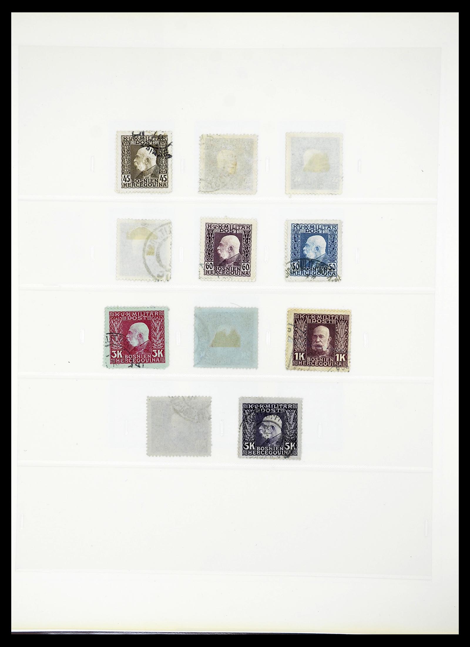 34644 031 - Postzegelverzameling 34644 Bosnië-Herzegowina 1879-1918.
