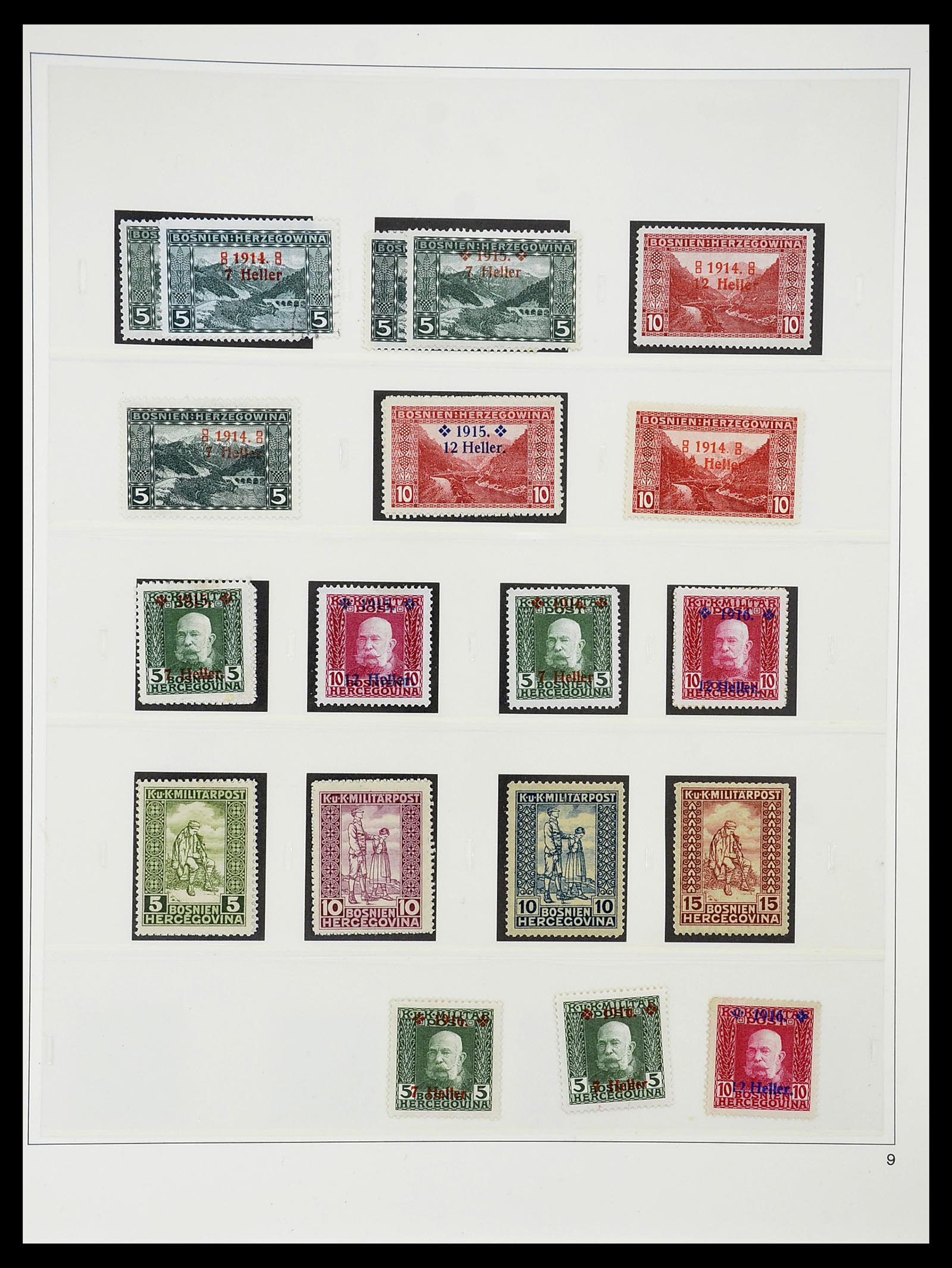 34644 032 - Postzegelverzameling 34644 Bosnië-Herzegowina 1879-1918.