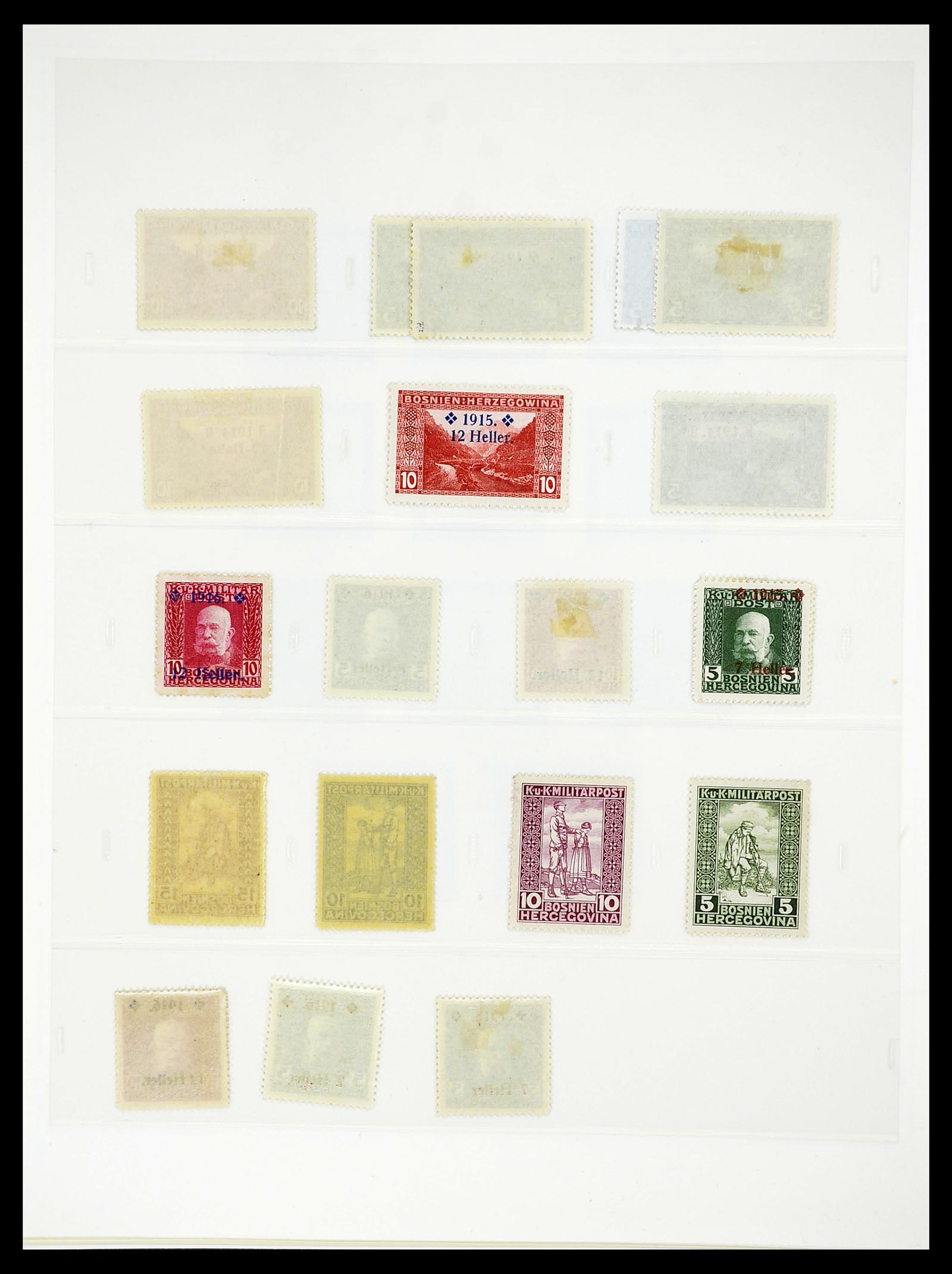 34644 033 - Postzegelverzameling 34644 Bosnië-Herzegowina 1879-1918.
