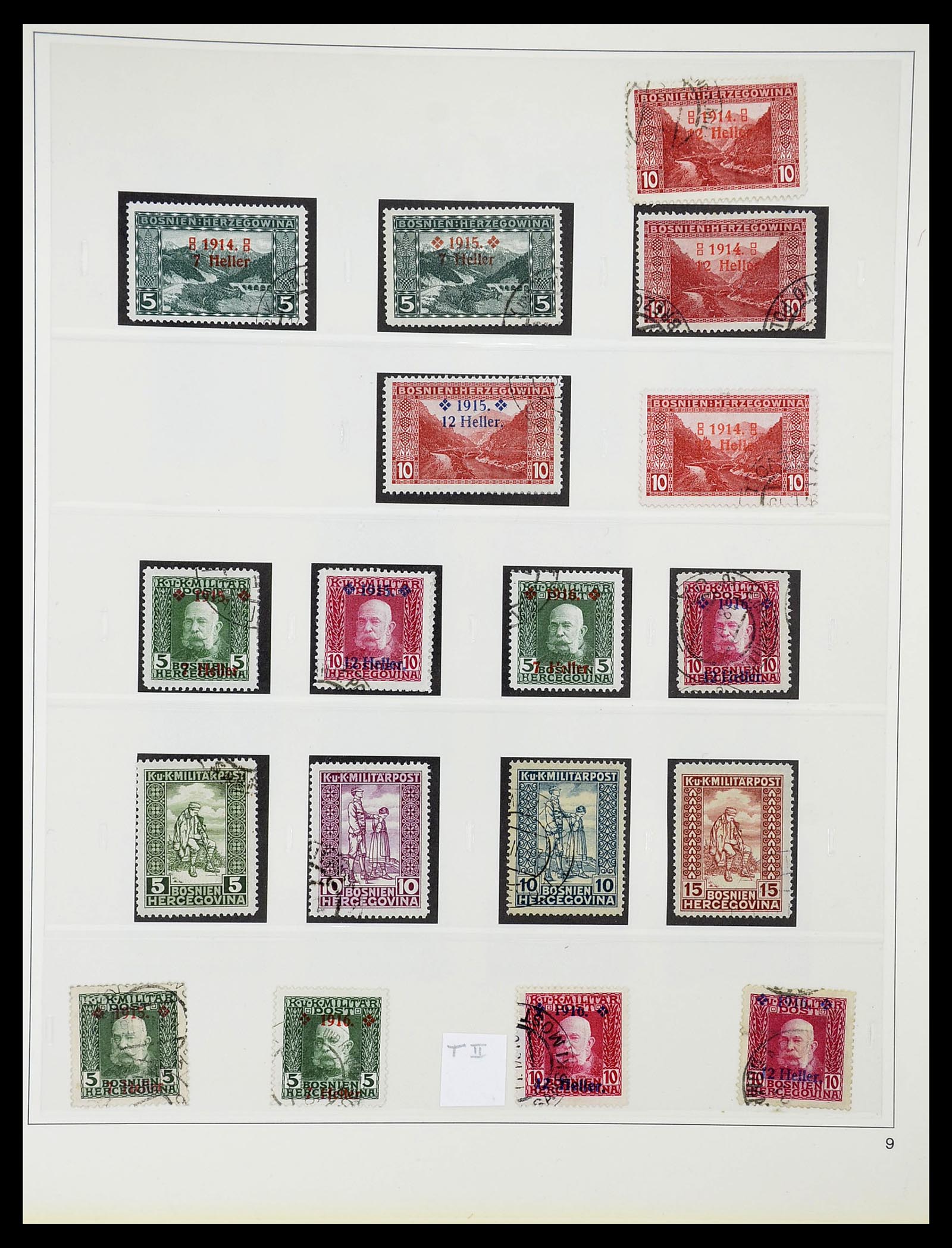 34644 034 - Postzegelverzameling 34644 Bosnië-Herzegowina 1879-1918.