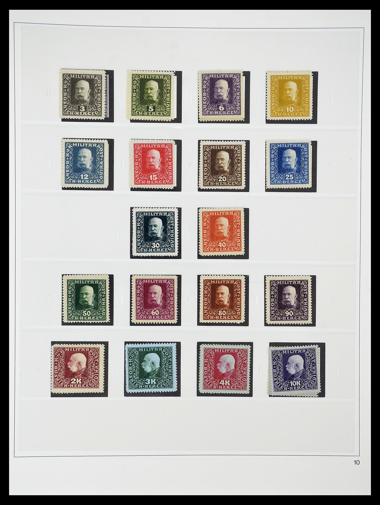 34644 036 - Postzegelverzameling 34644 Bosnië-Herzegowina 1879-1918.