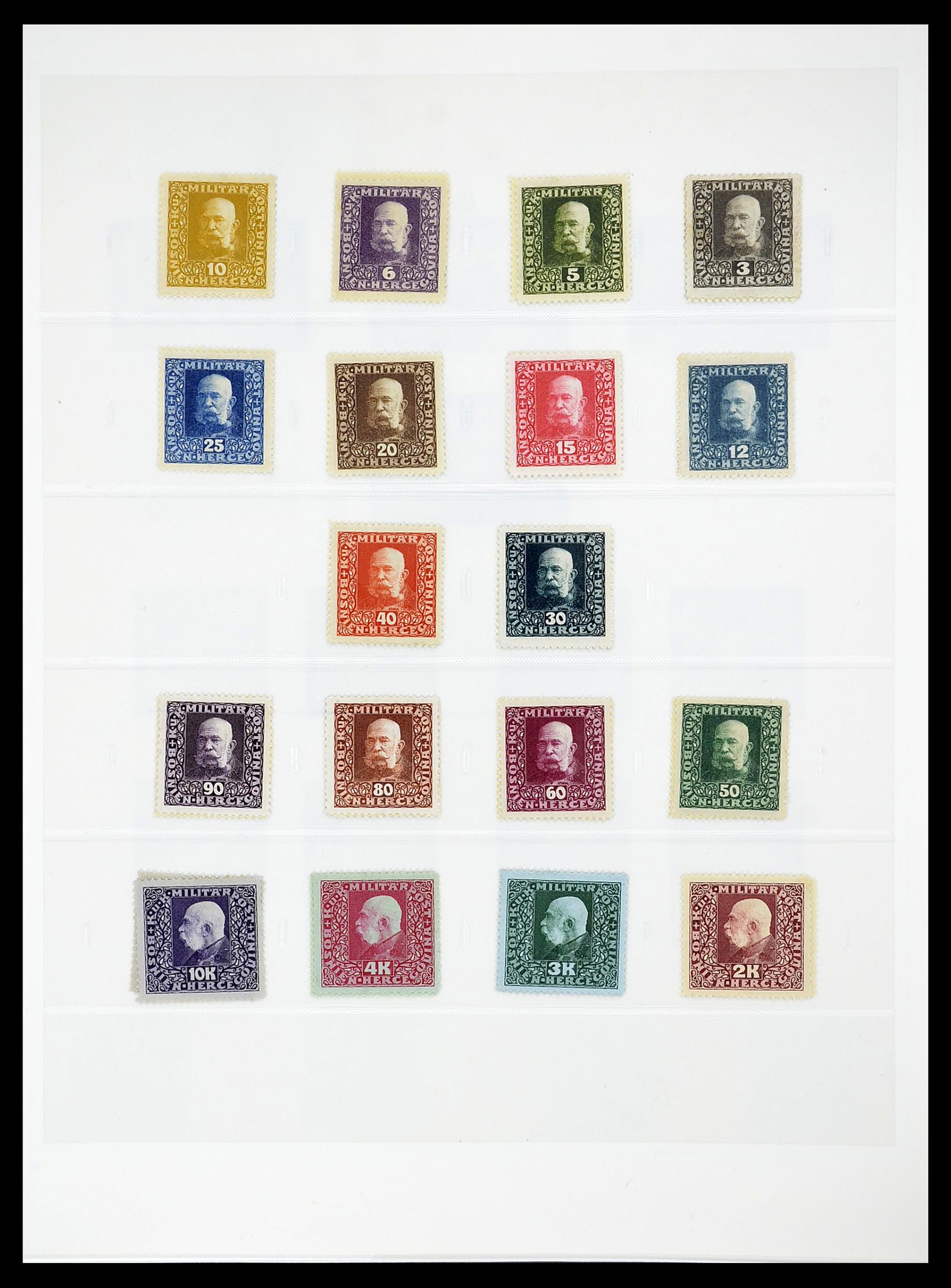 34644 037 - Postzegelverzameling 34644 Bosnië-Herzegowina 1879-1918.