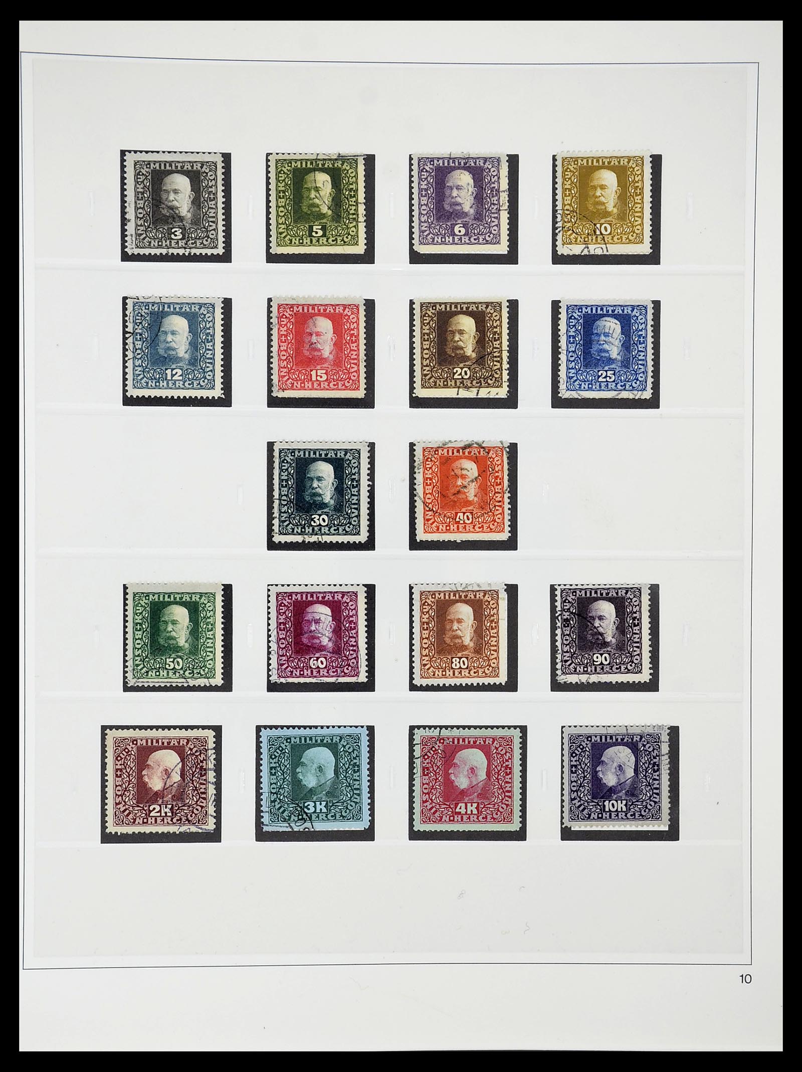 34644 038 - Postzegelverzameling 34644 Bosnië-Herzegowina 1879-1918.