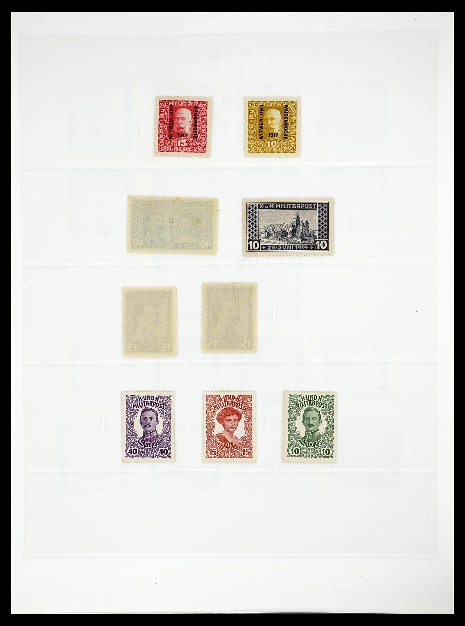 34644 040 - Postzegelverzameling 34644 Bosnië-Herzegowina 1879-1918.