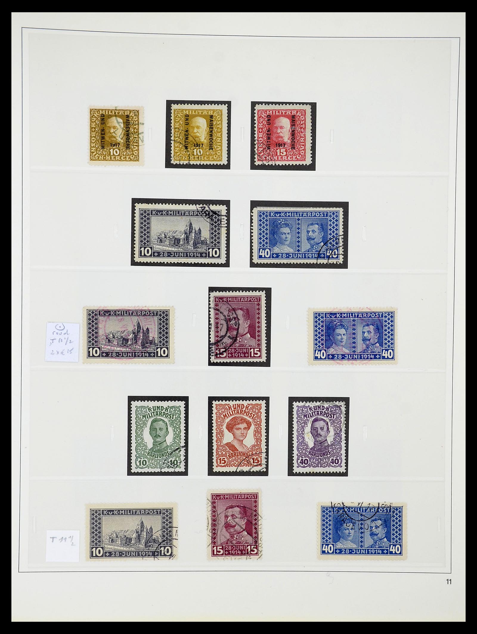 34644 041 - Postzegelverzameling 34644 Bosnië-Herzegowina 1879-1918.