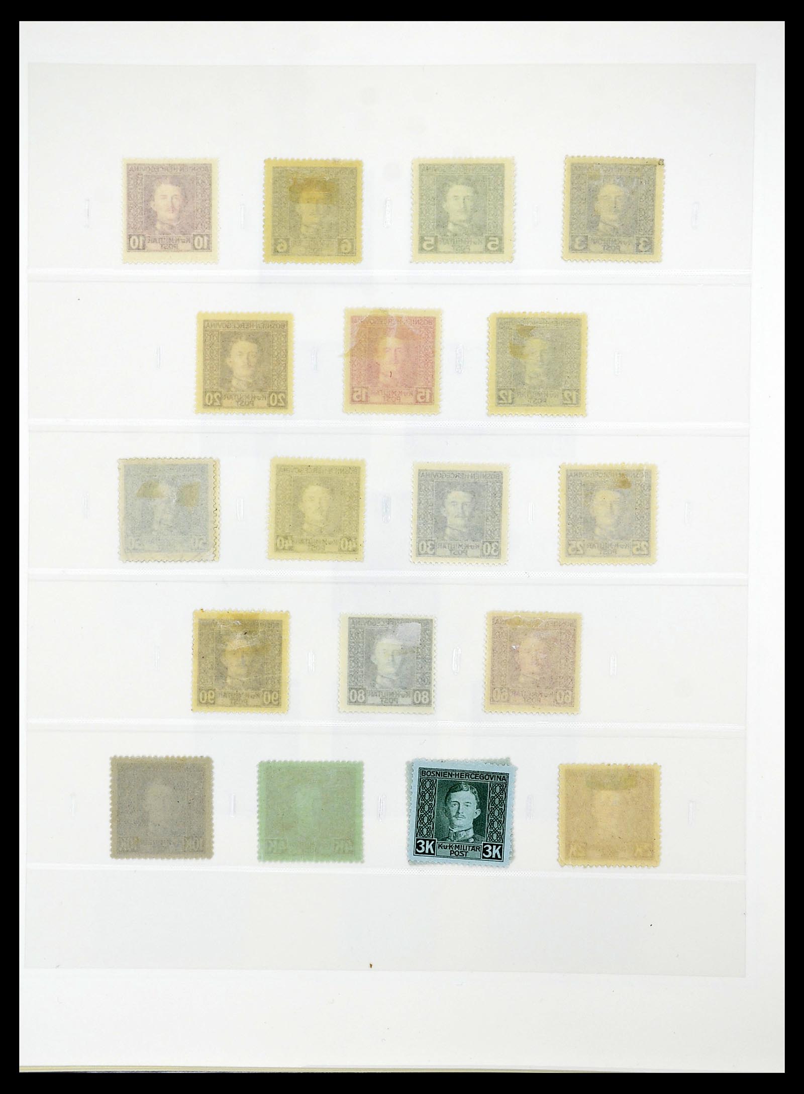 34644 043 - Postzegelverzameling 34644 Bosnië-Herzegowina 1879-1918.