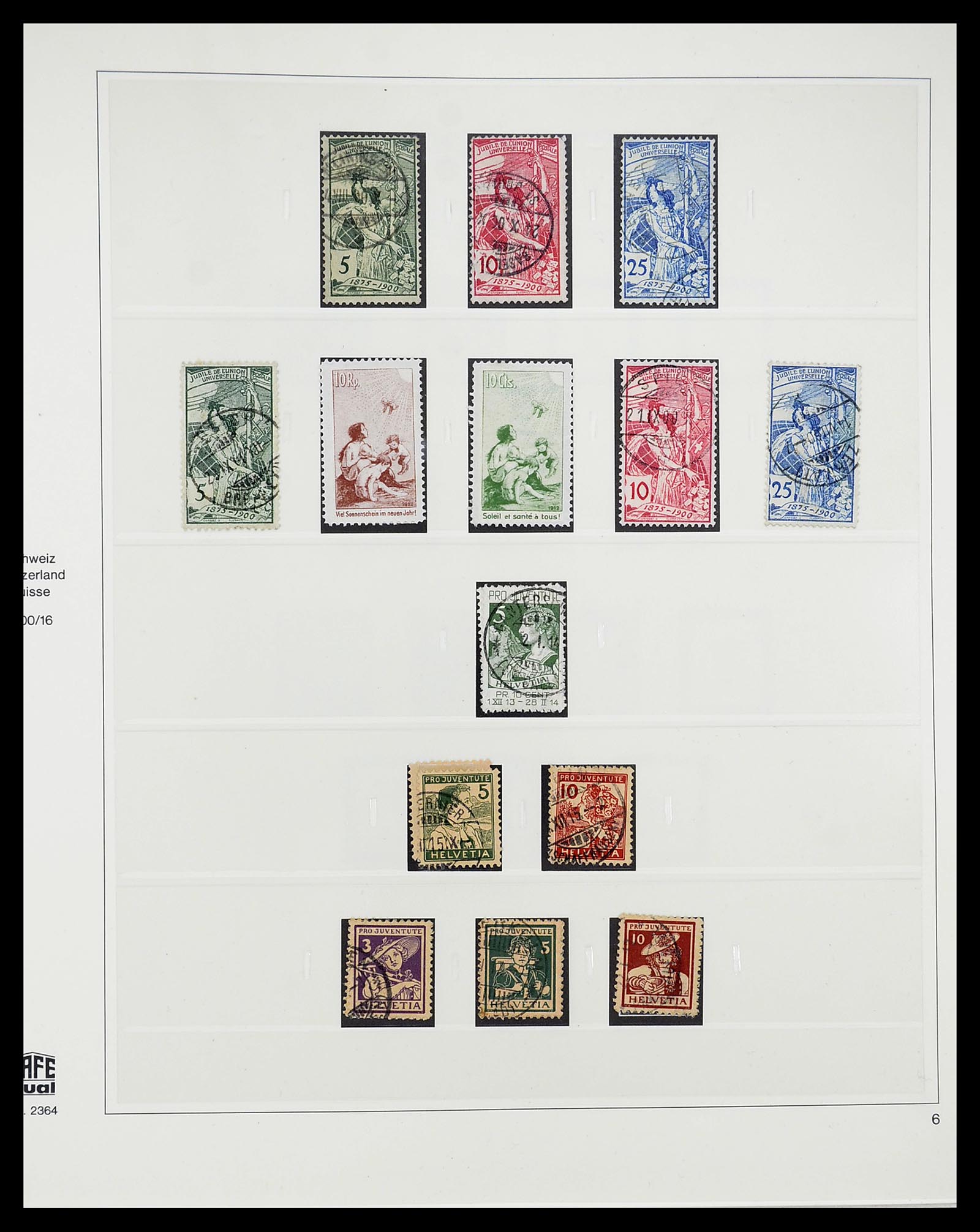 34645 005 - Postzegelverzameling 34645 Zwitserland 1854-2007.