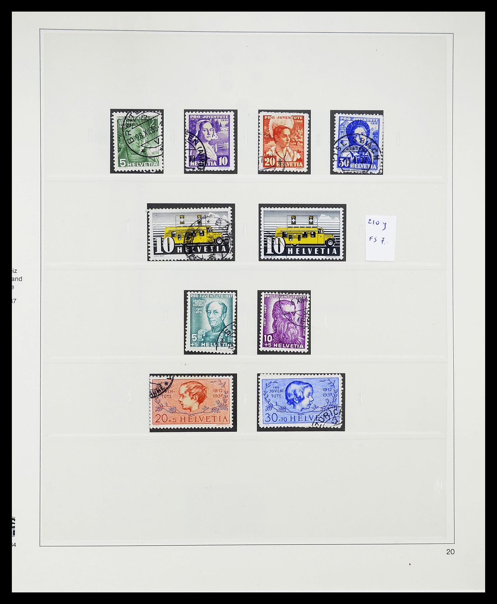 34645 035 - Stamp Collection 34645 Switzerland 1854-2007.