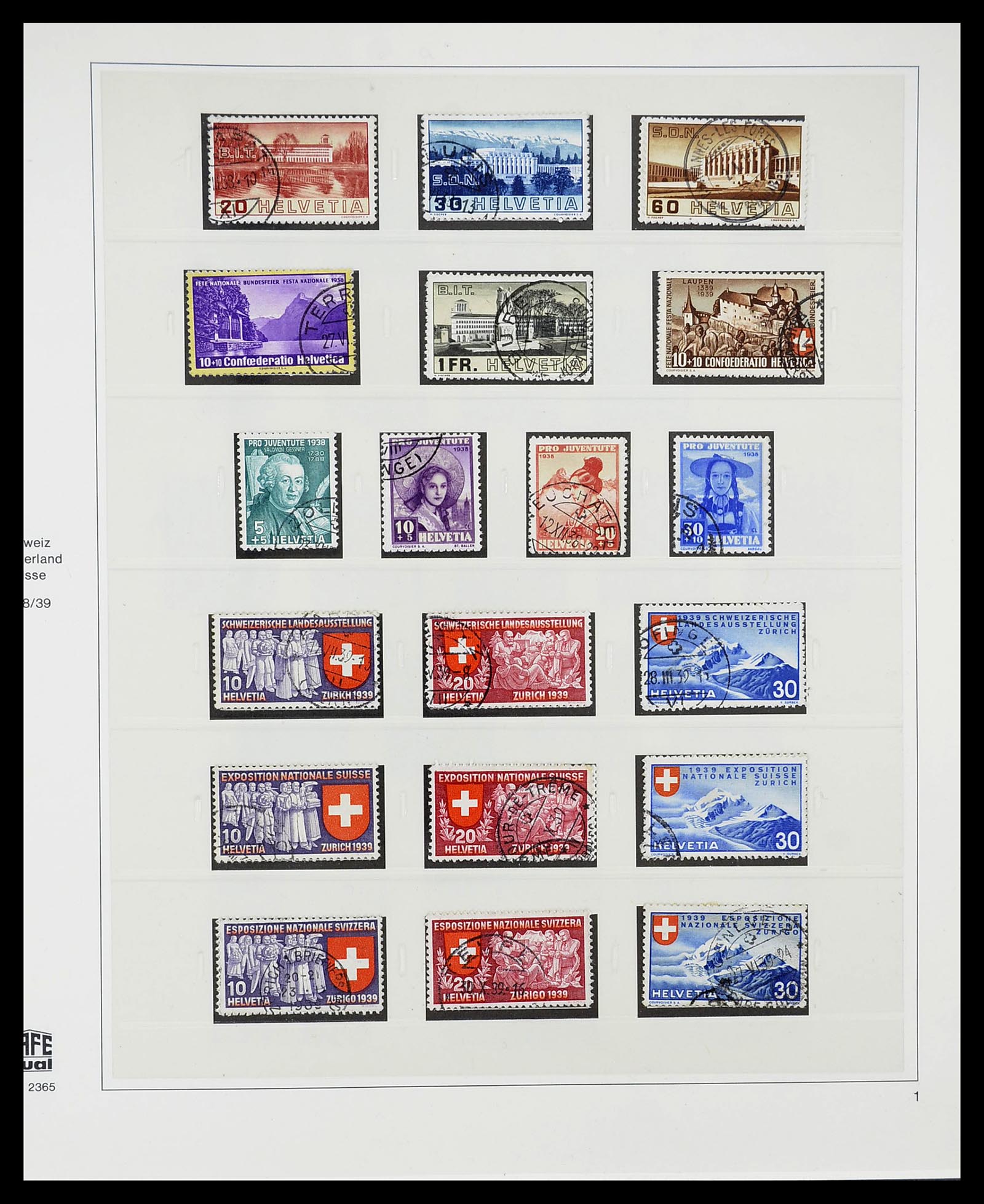 34645 039 - Stamp Collection 34645 Switzerland 1854-2007.