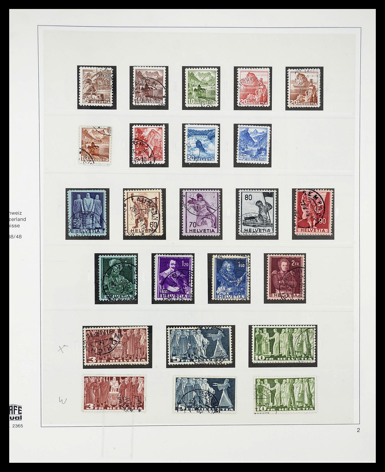 34645 041 - Stamp Collection 34645 Switzerland 1854-2007.
