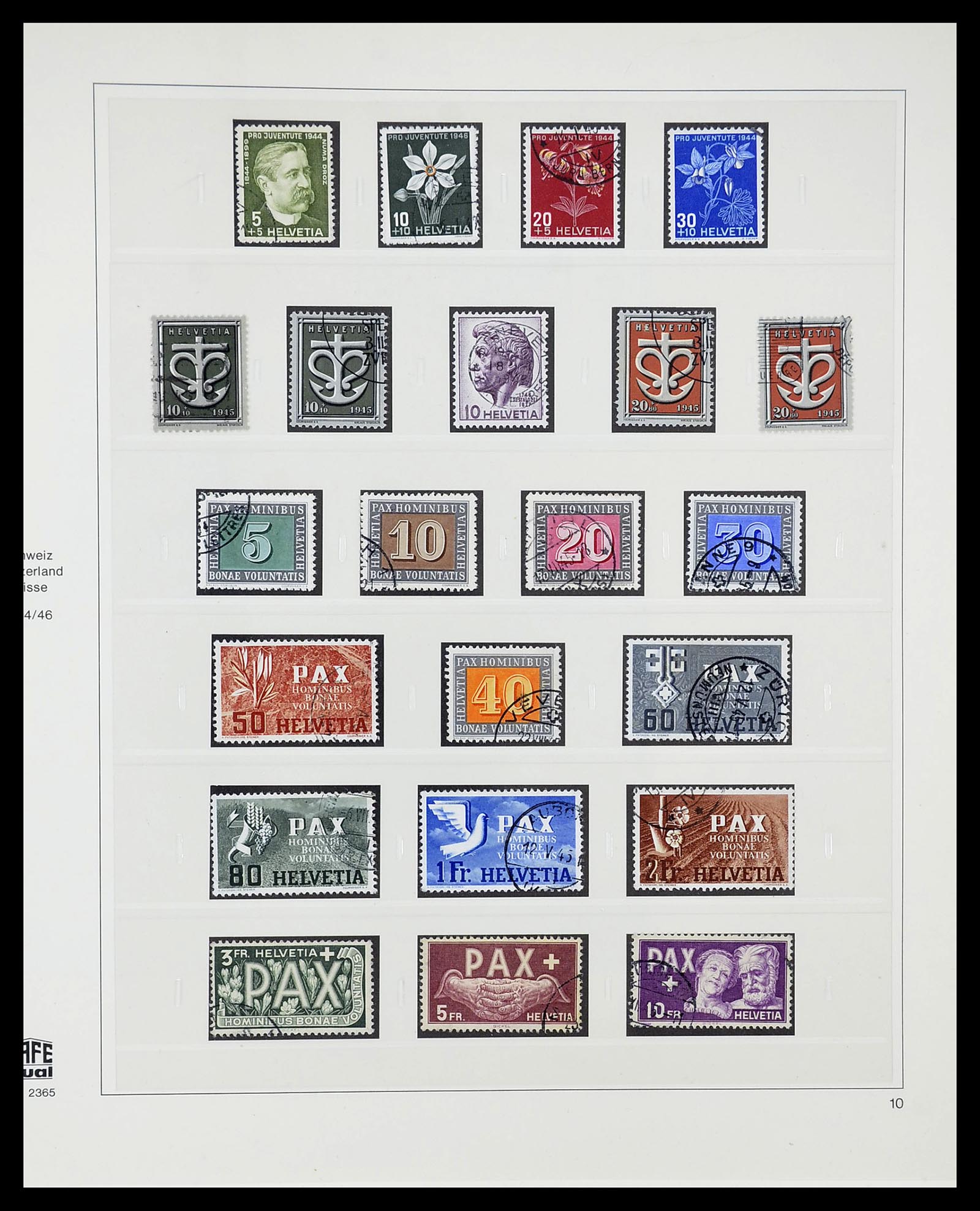 34645 055 - Stamp Collection 34645 Switzerland 1854-2007.