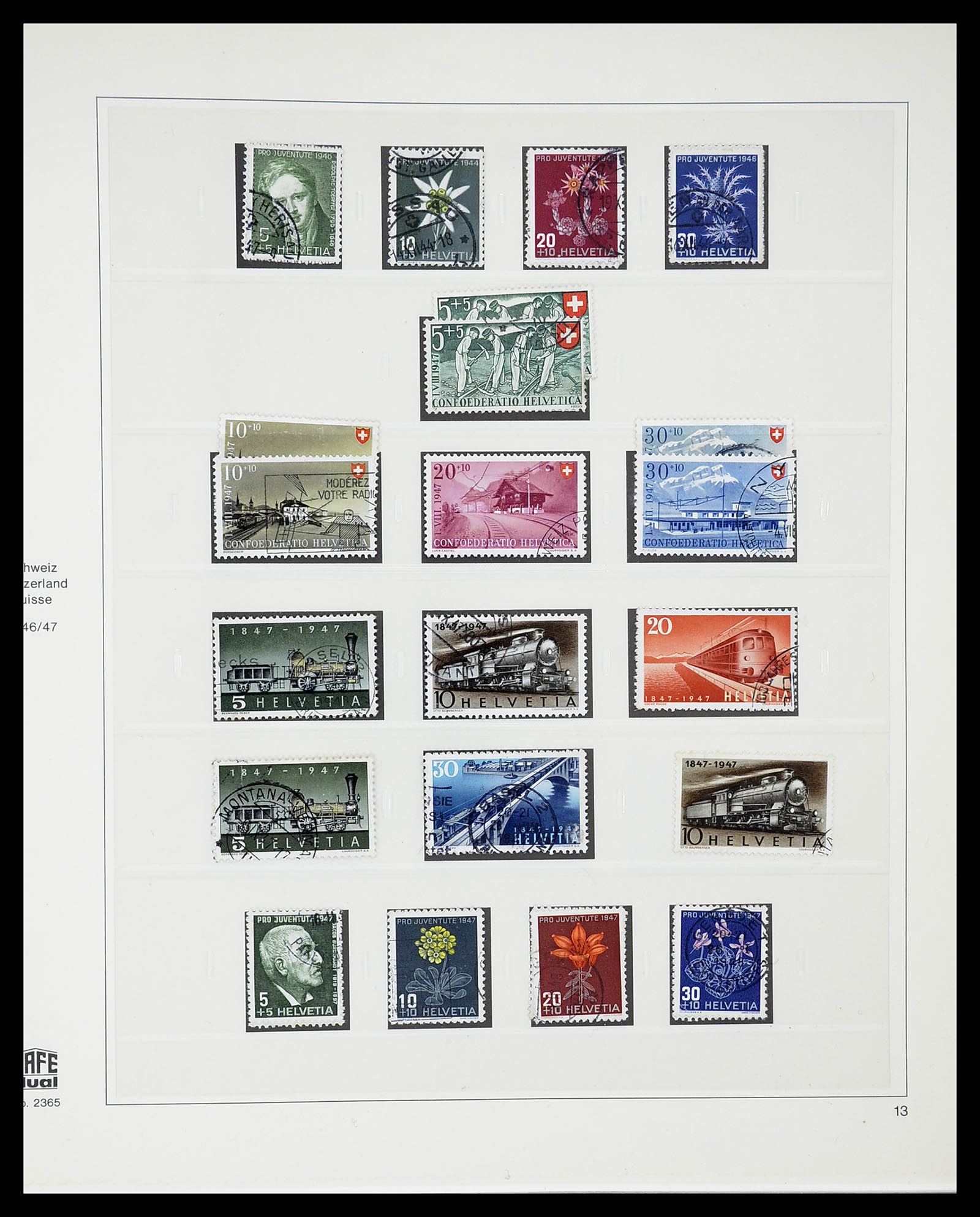 34645 060 - Postzegelverzameling 34645 Zwitserland 1854-2007.
