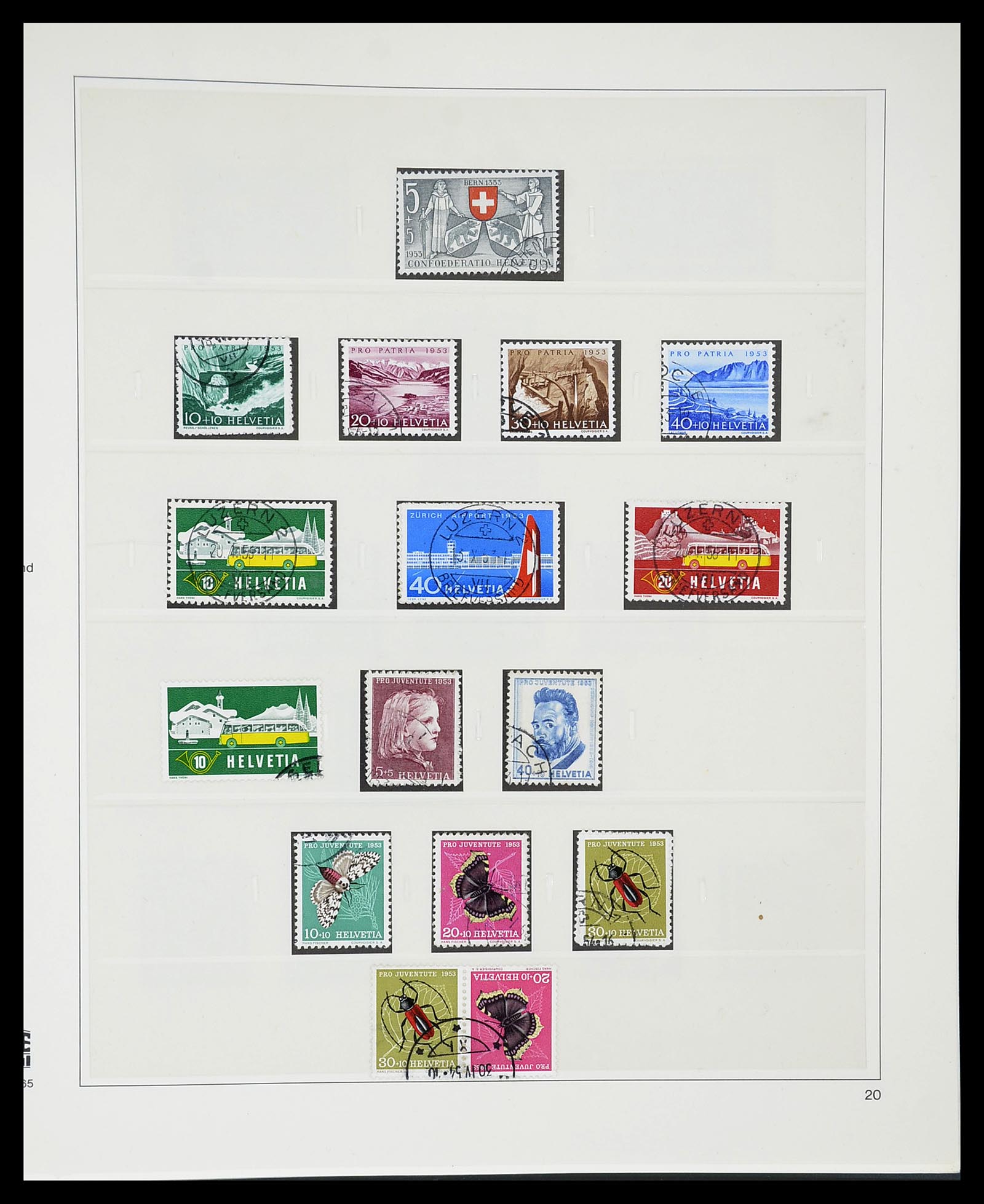 34645 075 - Postzegelverzameling 34645 Zwitserland 1854-2007.