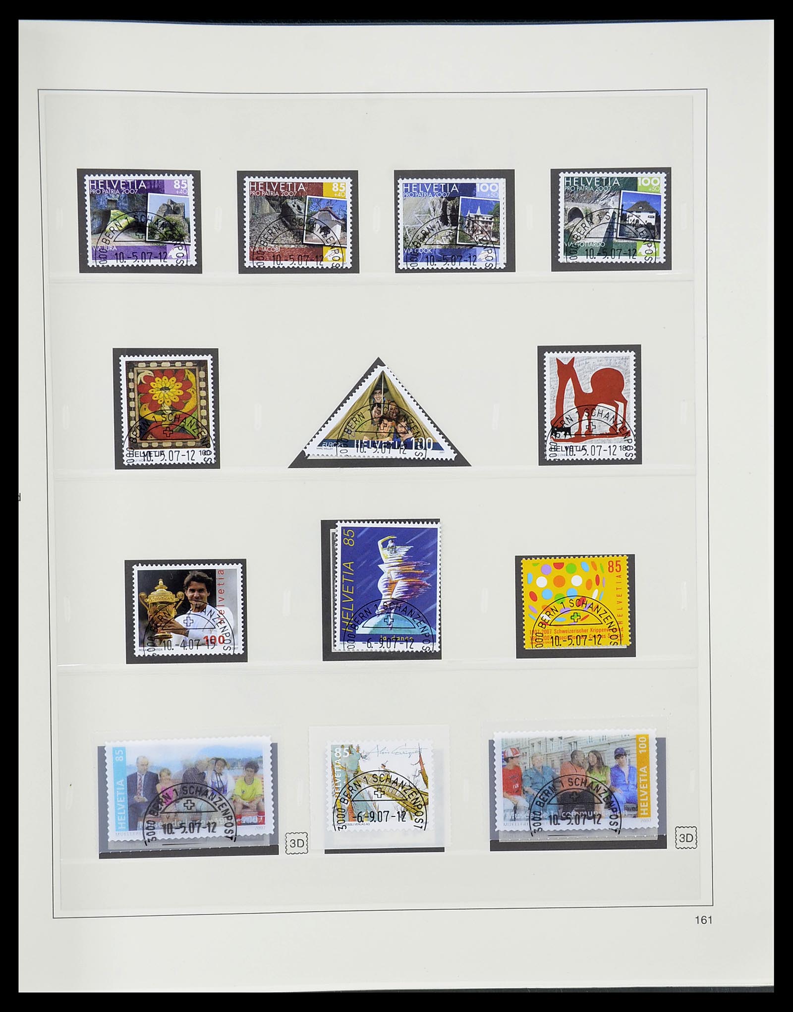 34645 287 - Stamp Collection 34645 Switzerland 1854-2007.
