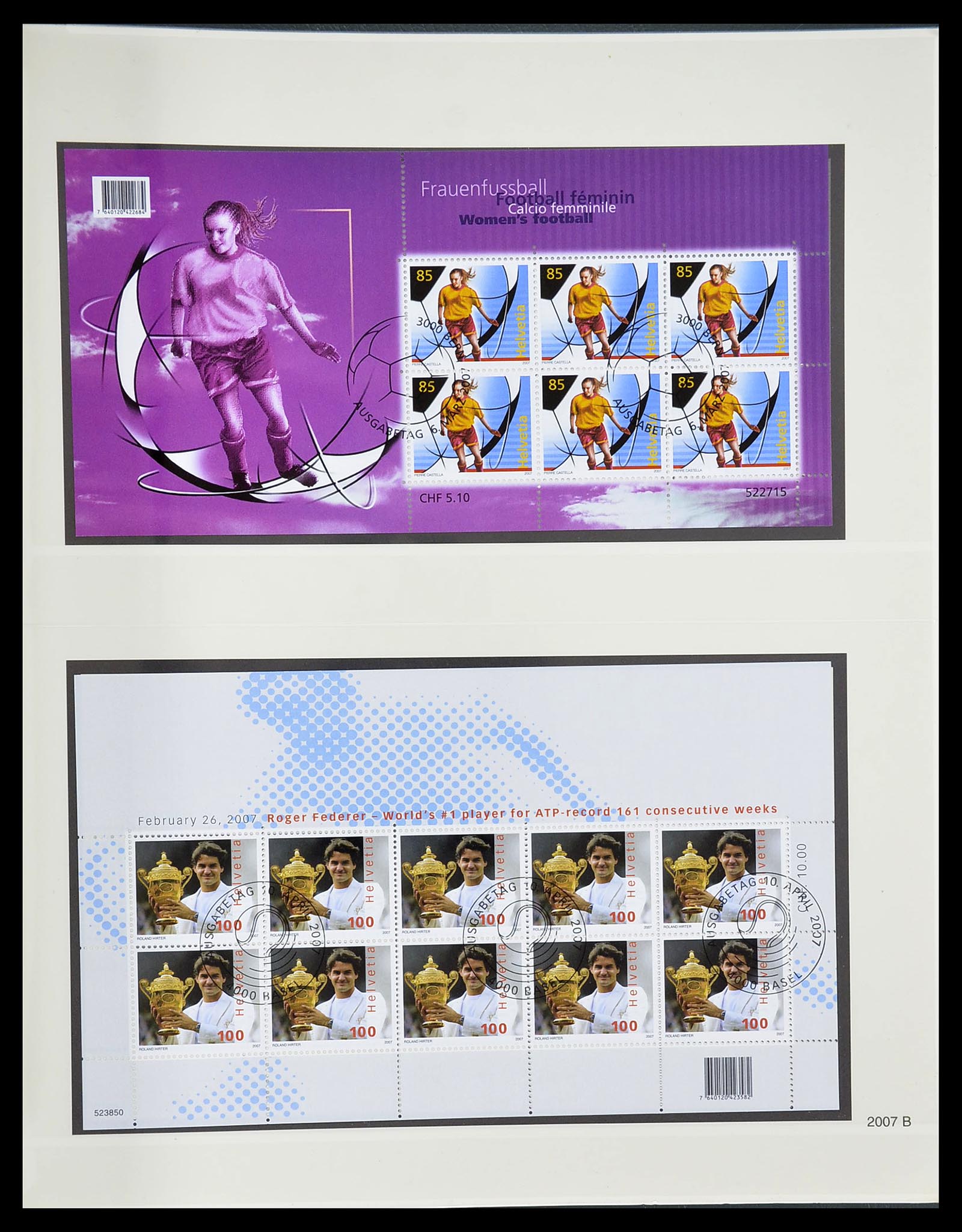 34645 290 - Postzegelverzameling 34645 Zwitserland 1854-2007.