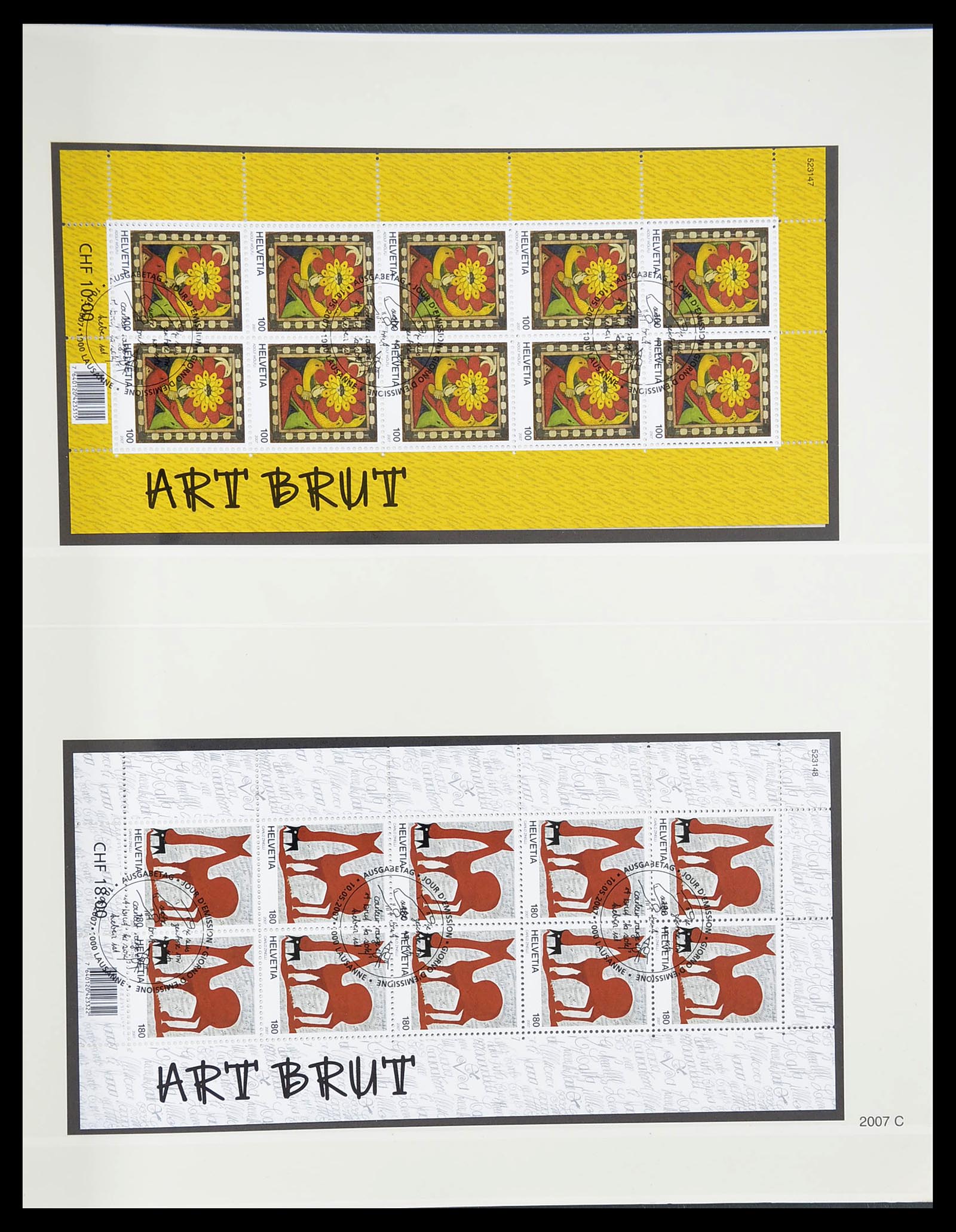 34645 291 - Postzegelverzameling 34645 Zwitserland 1854-2007.