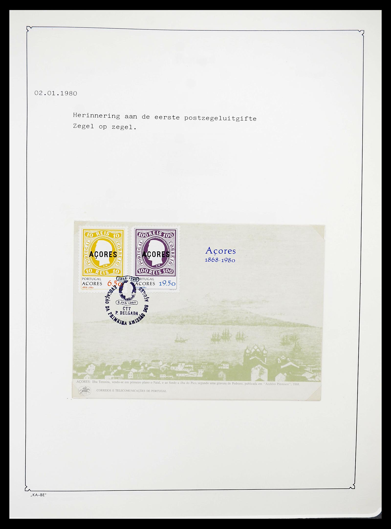 34646 002 - Postzegelverzameling 34646 Azoren en Madeira 1980-2001.