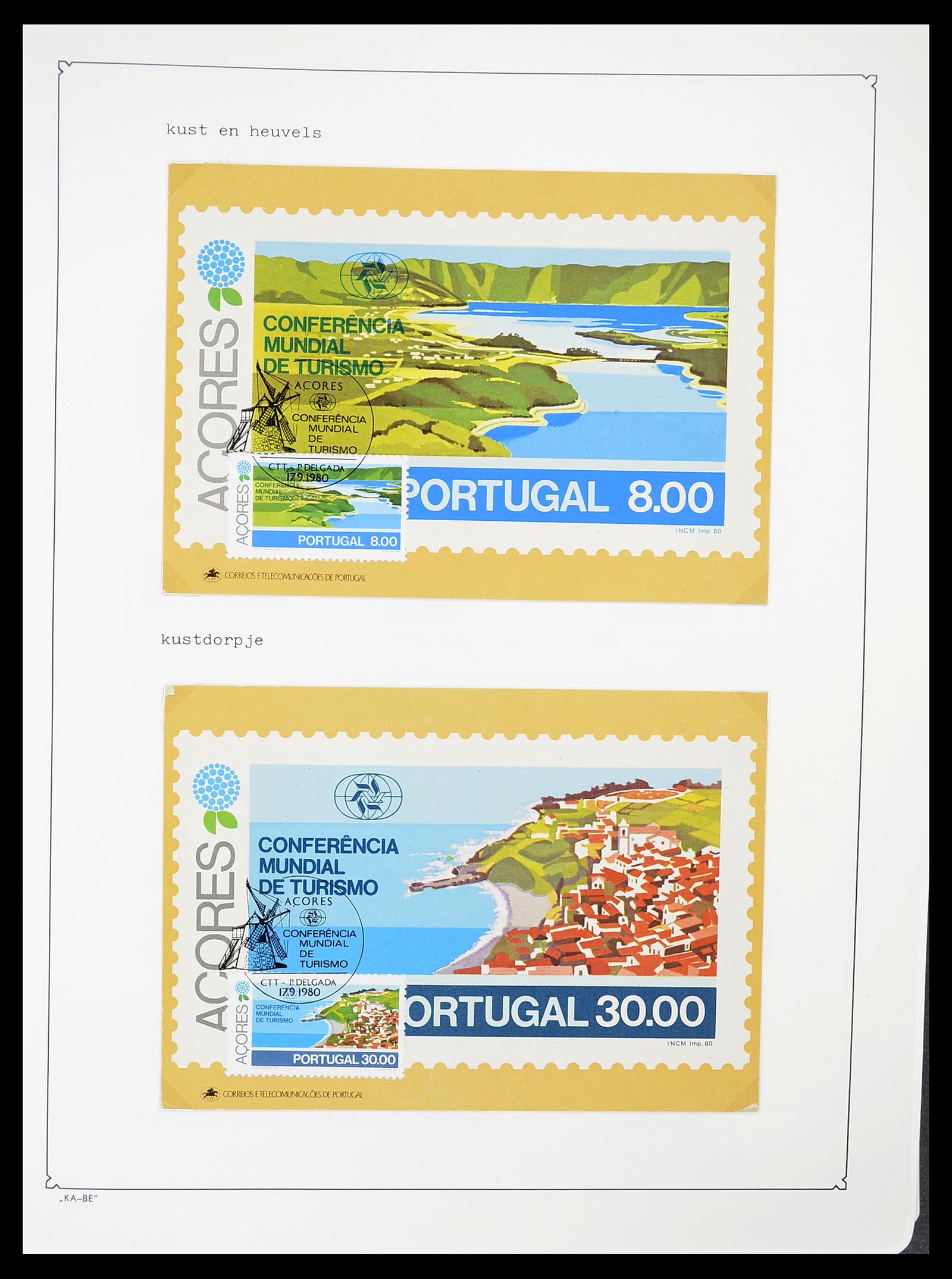 34646 006 - Postzegelverzameling 34646 Azoren en Madeira 1980-2001.
