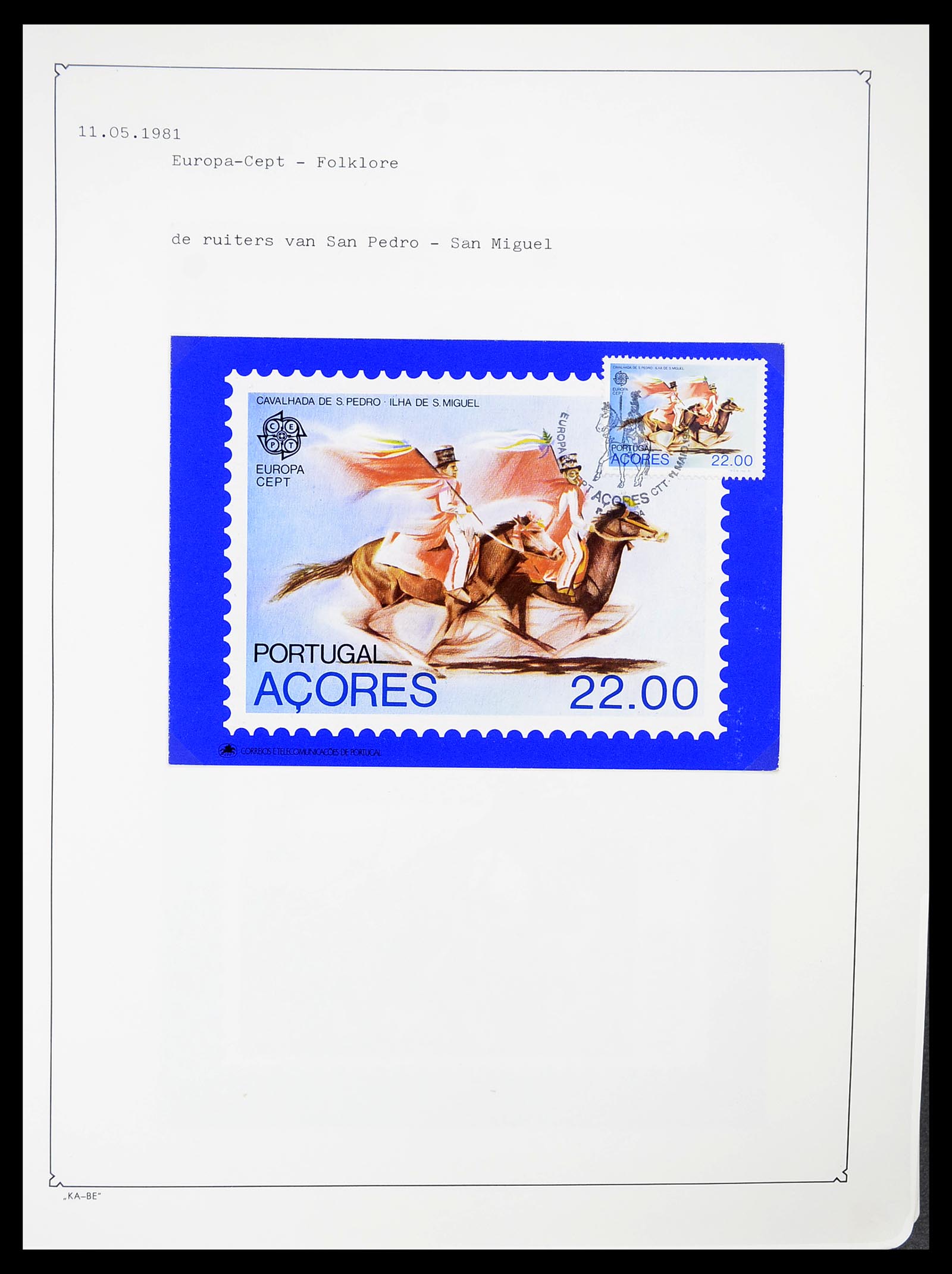 34646 008 - Postzegelverzameling 34646 Azoren en Madeira 1980-2001.