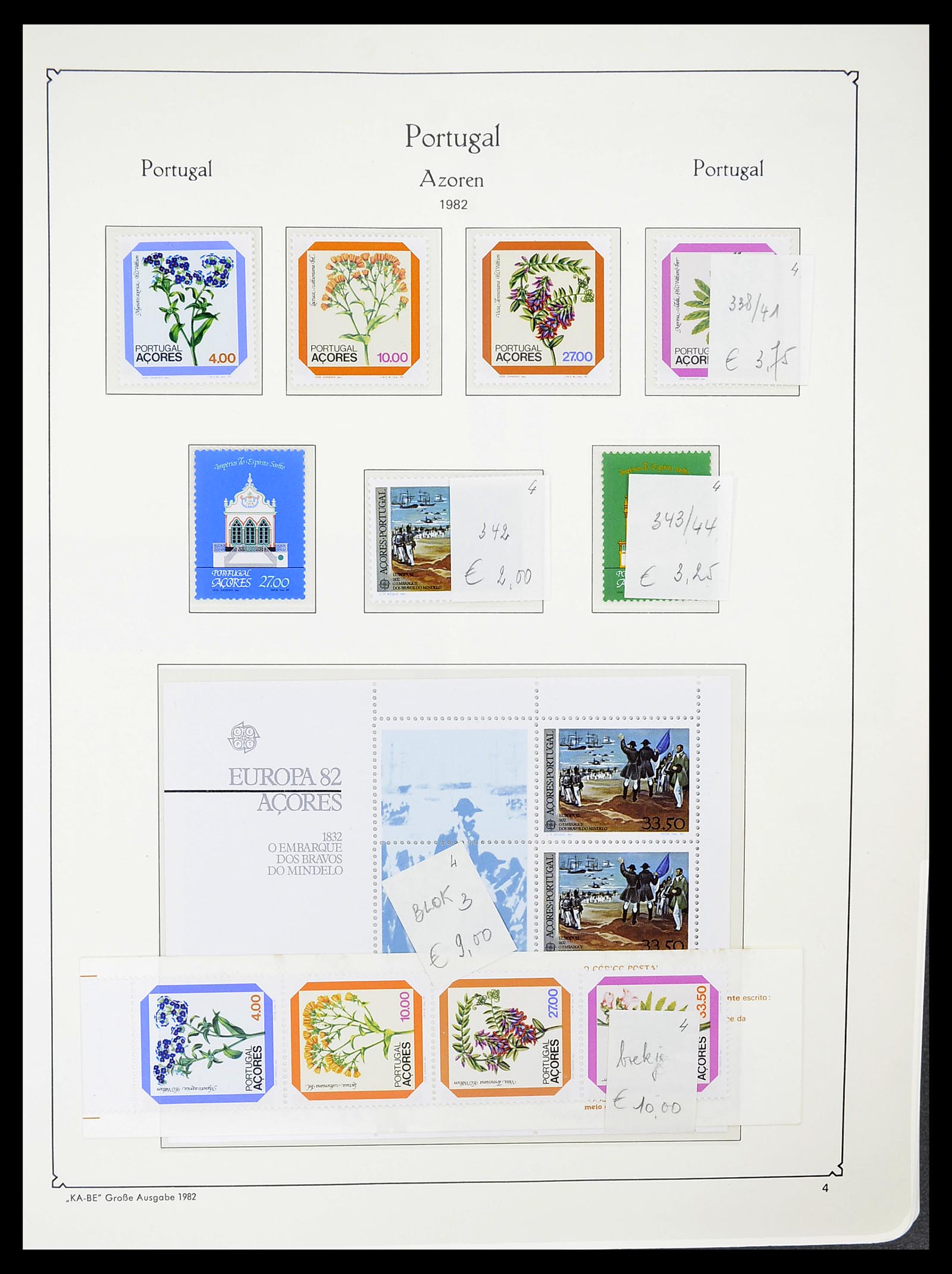 34646 012 - Postzegelverzameling 34646 Azoren en Madeira 1980-2001.