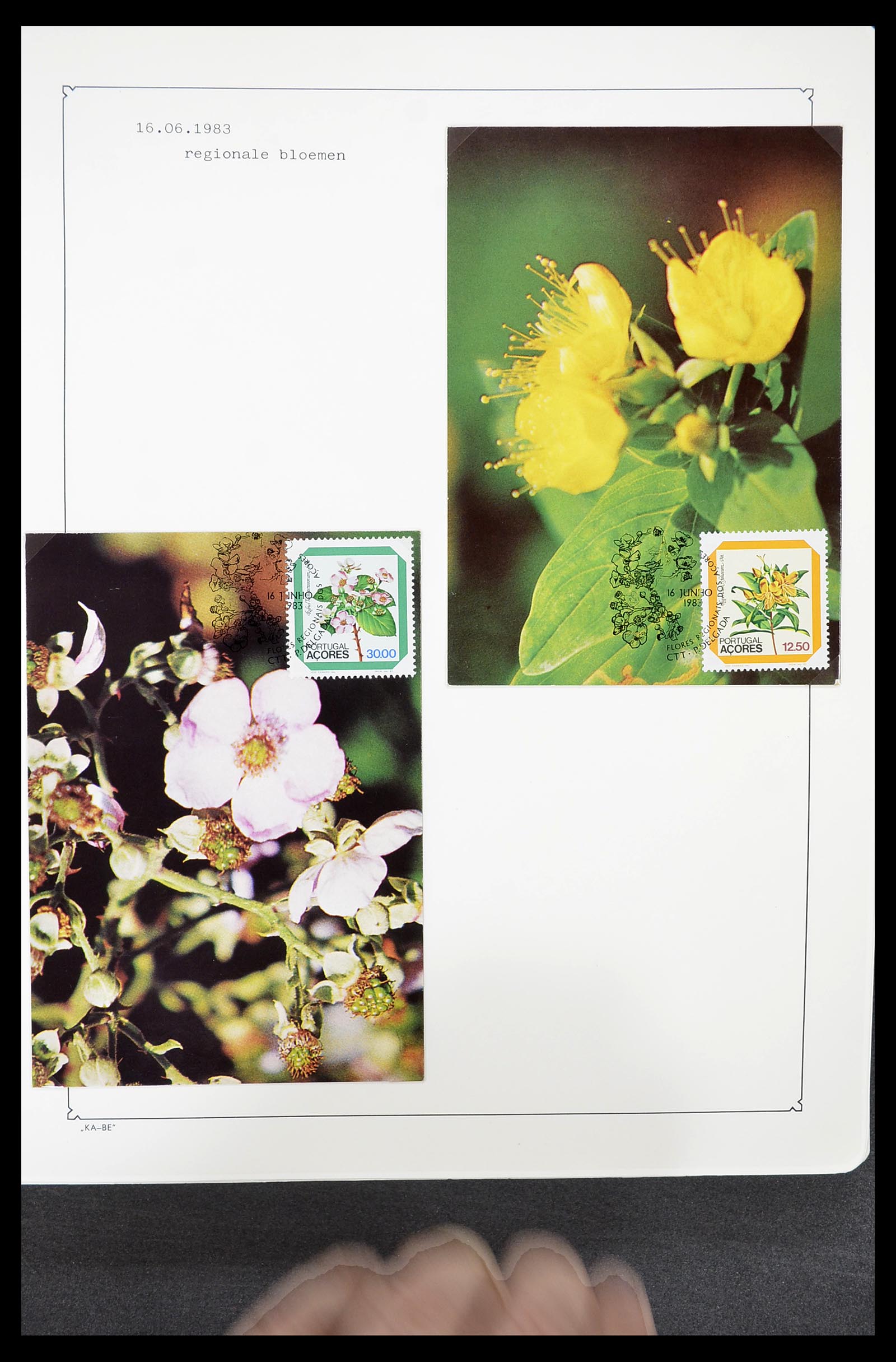 34646 018 - Postzegelverzameling 34646 Azoren en Madeira 1980-2001.